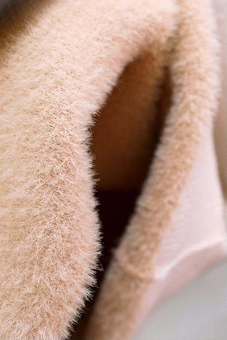 Abrikoos Fleece Gevoerde Thermische Coltrui
