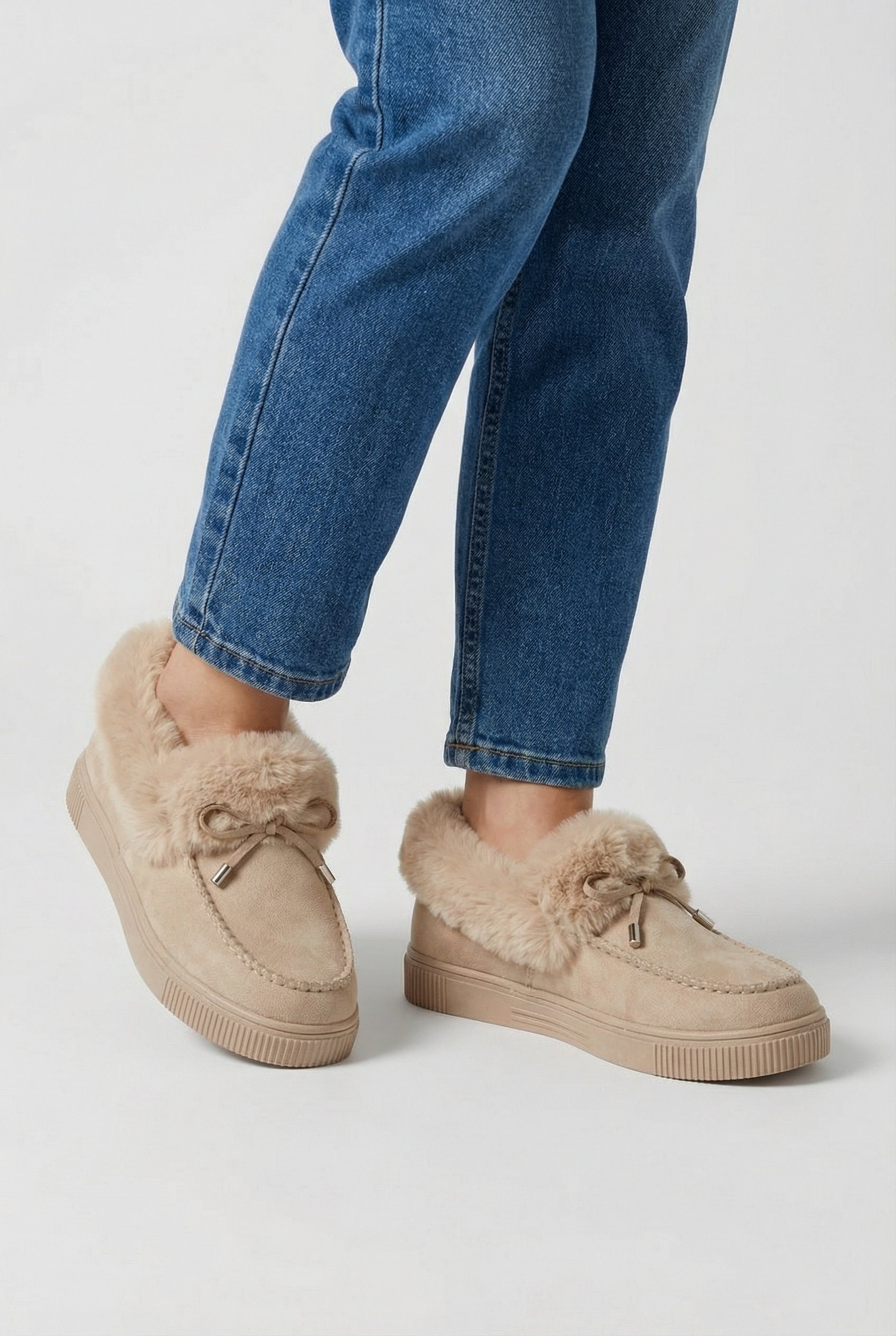 Beige Snow Boots for Women