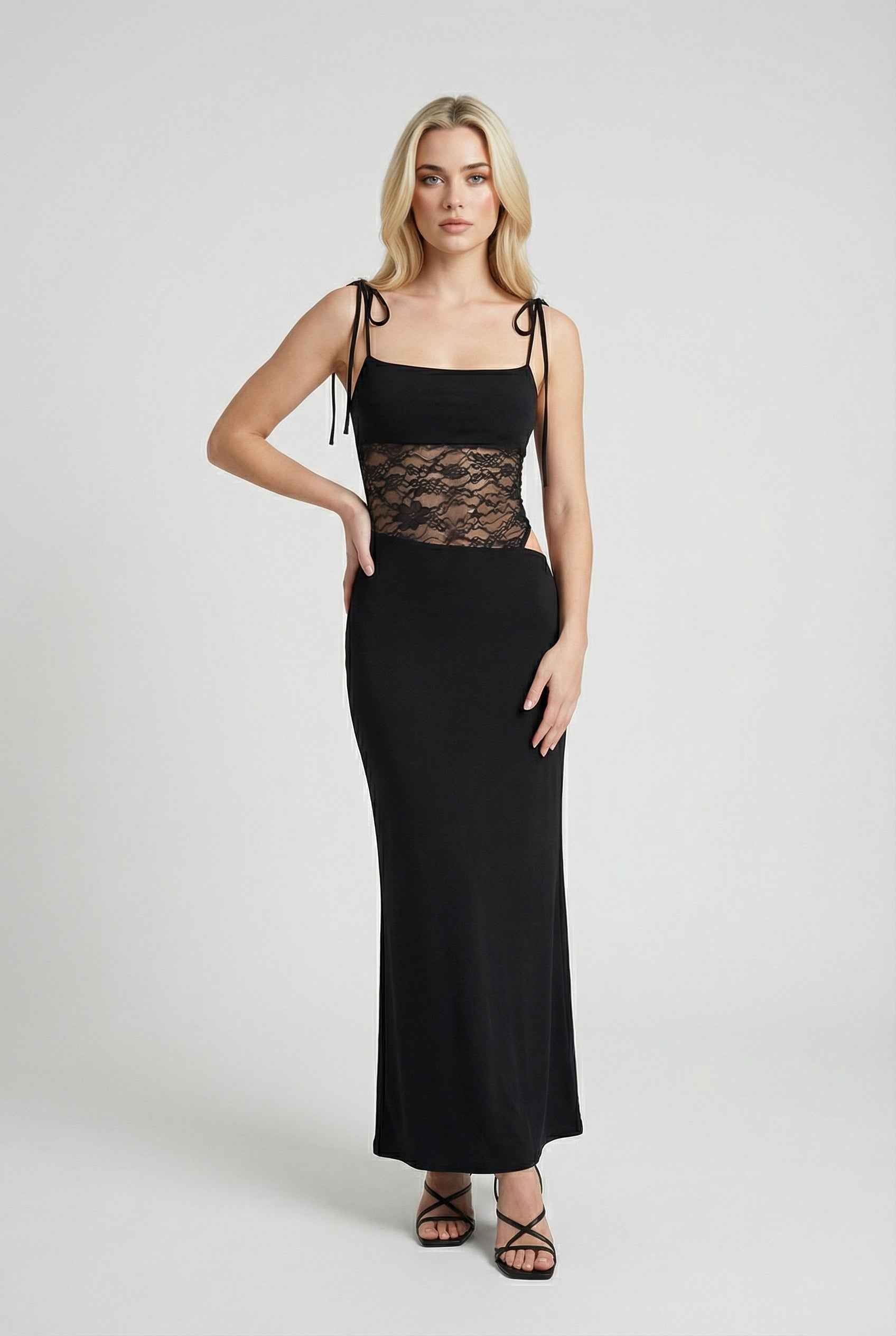 Chocolate Brown Bodycon Maxi Dress