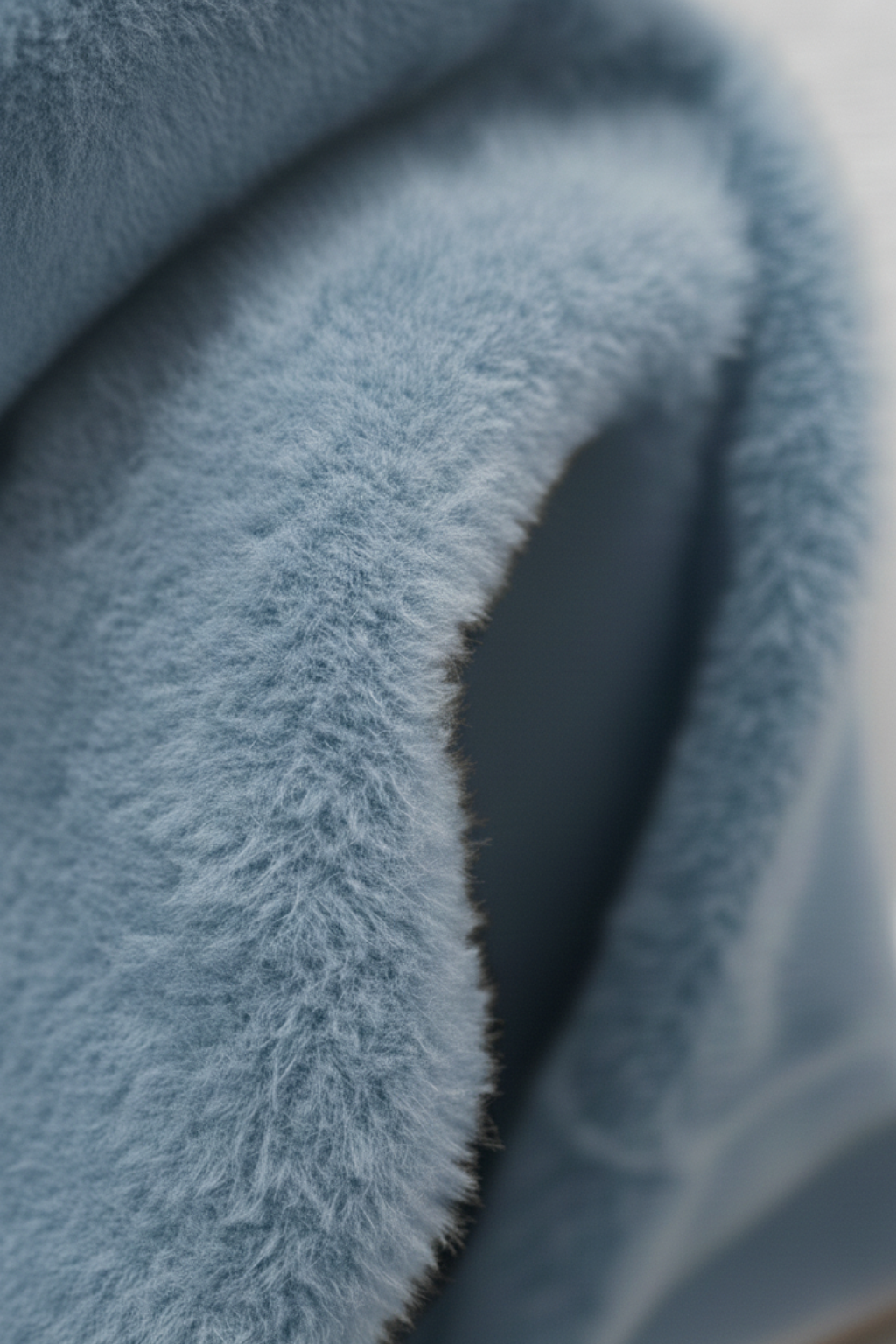 Blauw Fleece Gevoerde Thermische Coltrui