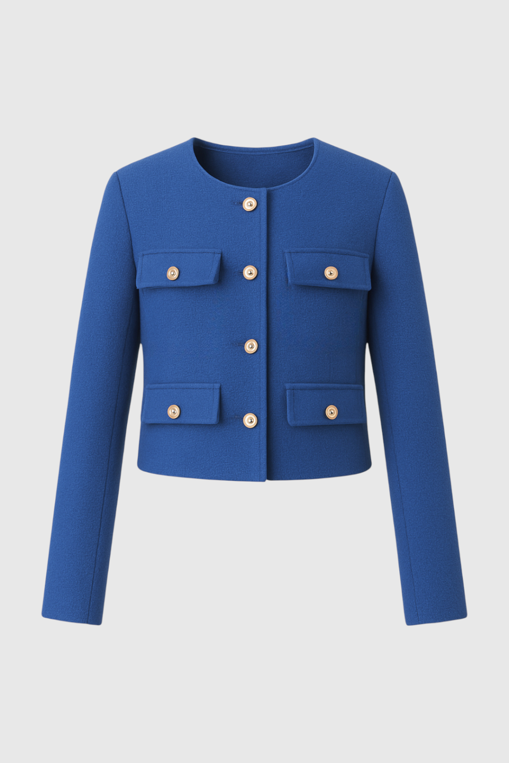 Blauw Wintershortjack voor Dames
