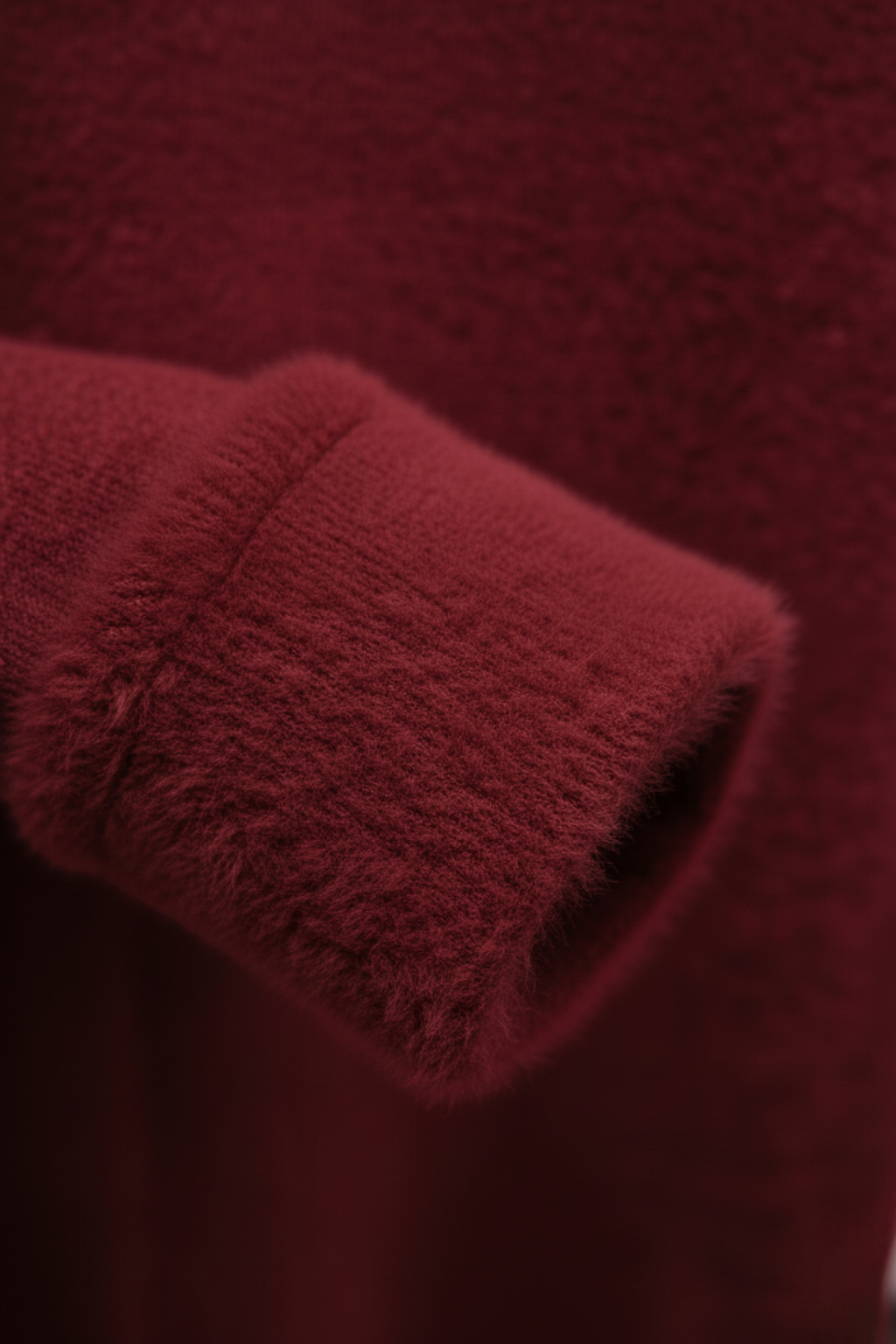 Abrikoos Fleece Gevoerde Thermische Coltrui
