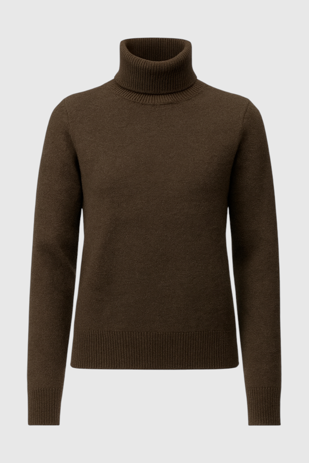 Bruin Fleece Gevoerde Thermische Coltrui