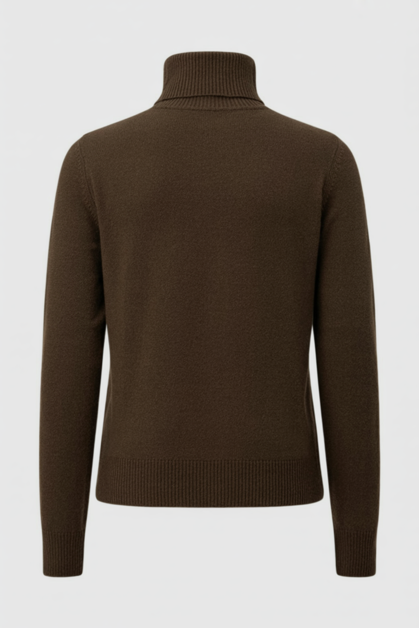 Bruin Fleece Gevoerde Thermische Coltrui