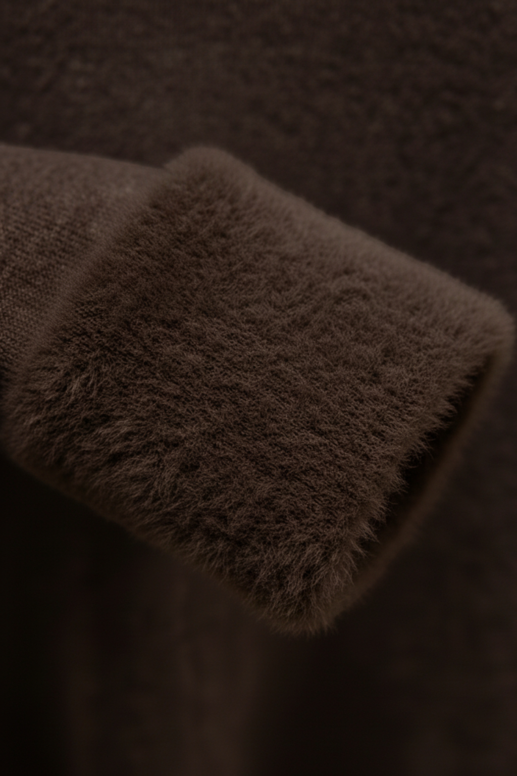 Bruin Fleece Gevoerde Thermische Coltrui