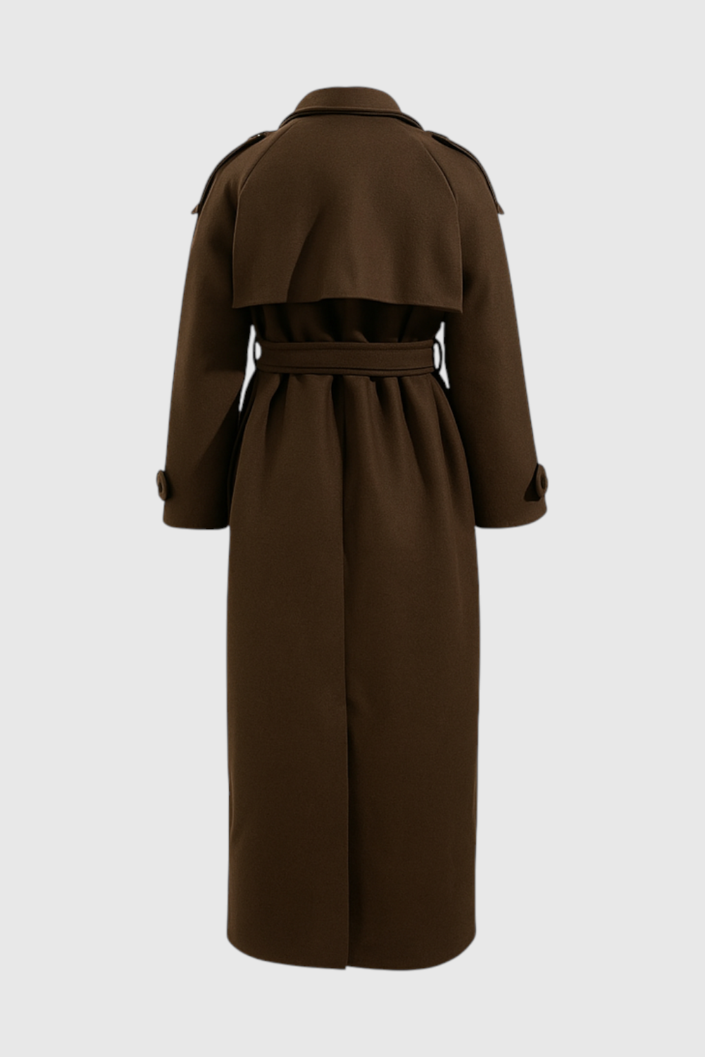 Bruine Lange Trenchcoat