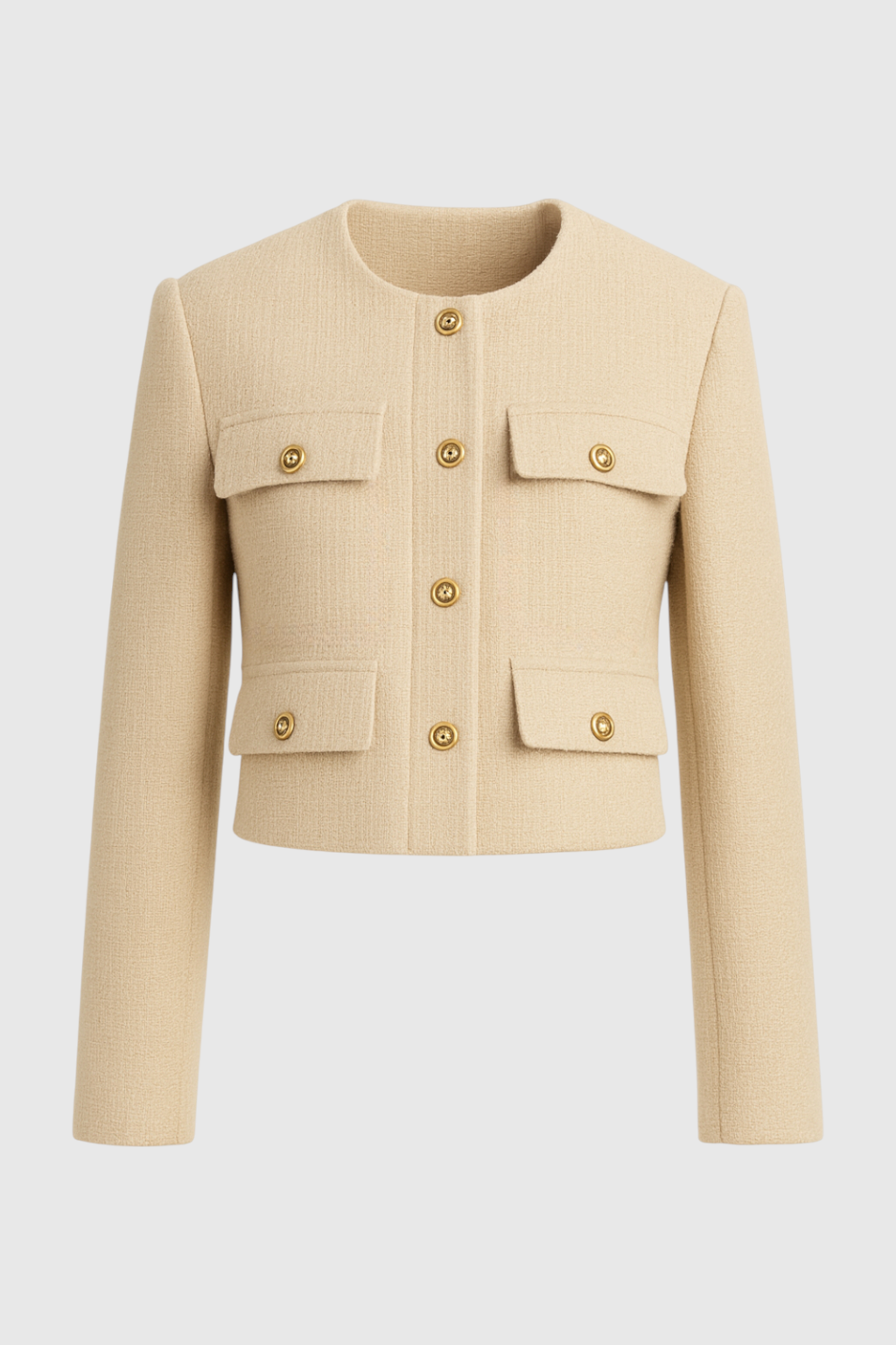 Champagne Wintershortjack voor Dames
