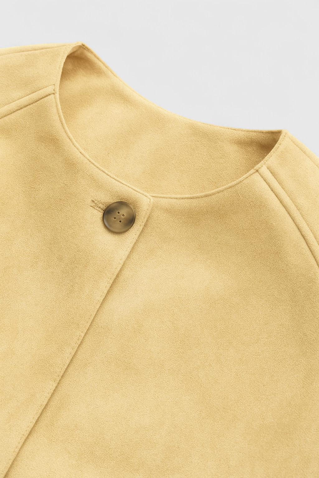 Dames Elegante Ronde Hals Jasje - Khaki