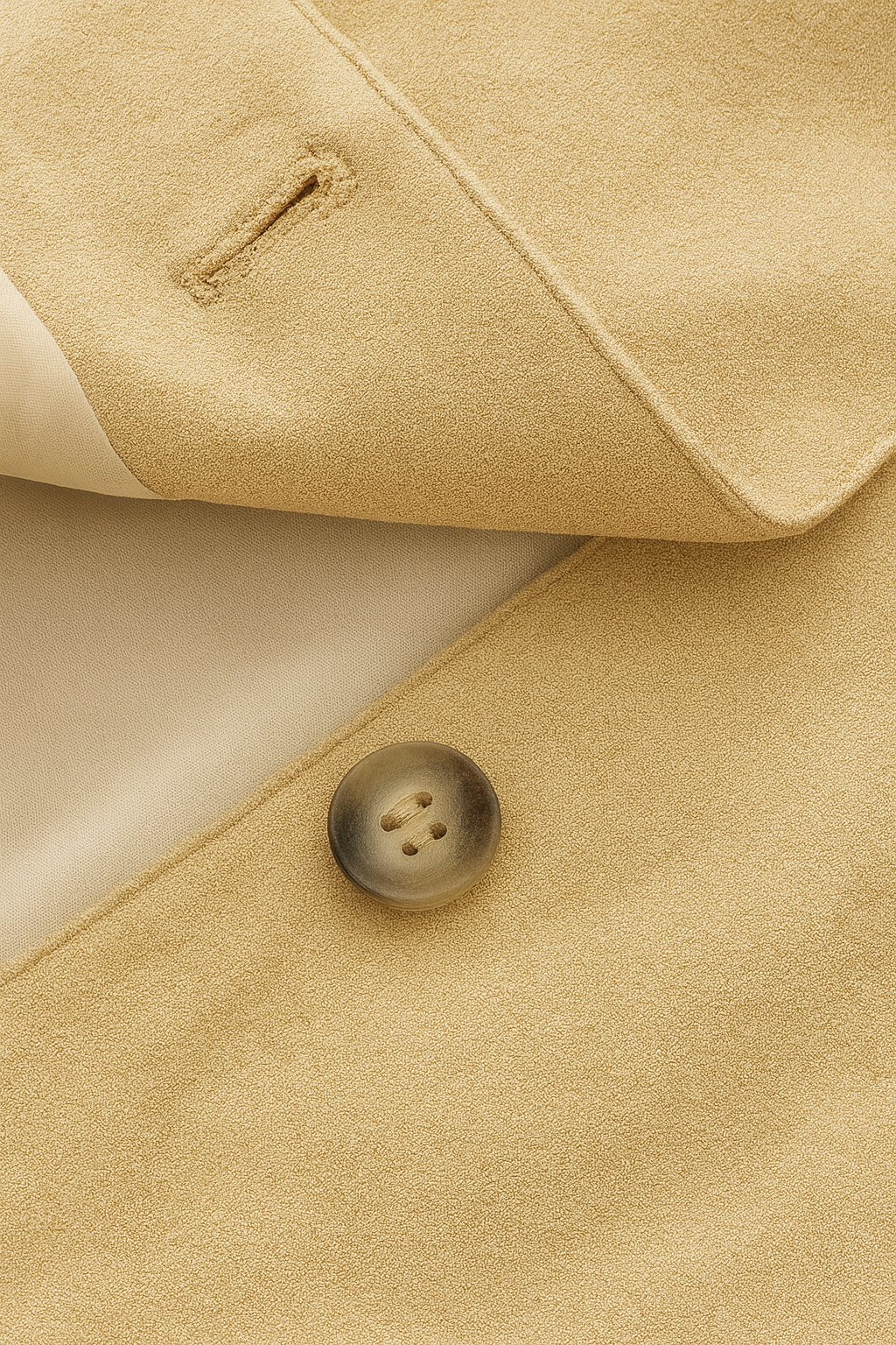 Dames Elegante Ronde Hals Jasje - Khaki