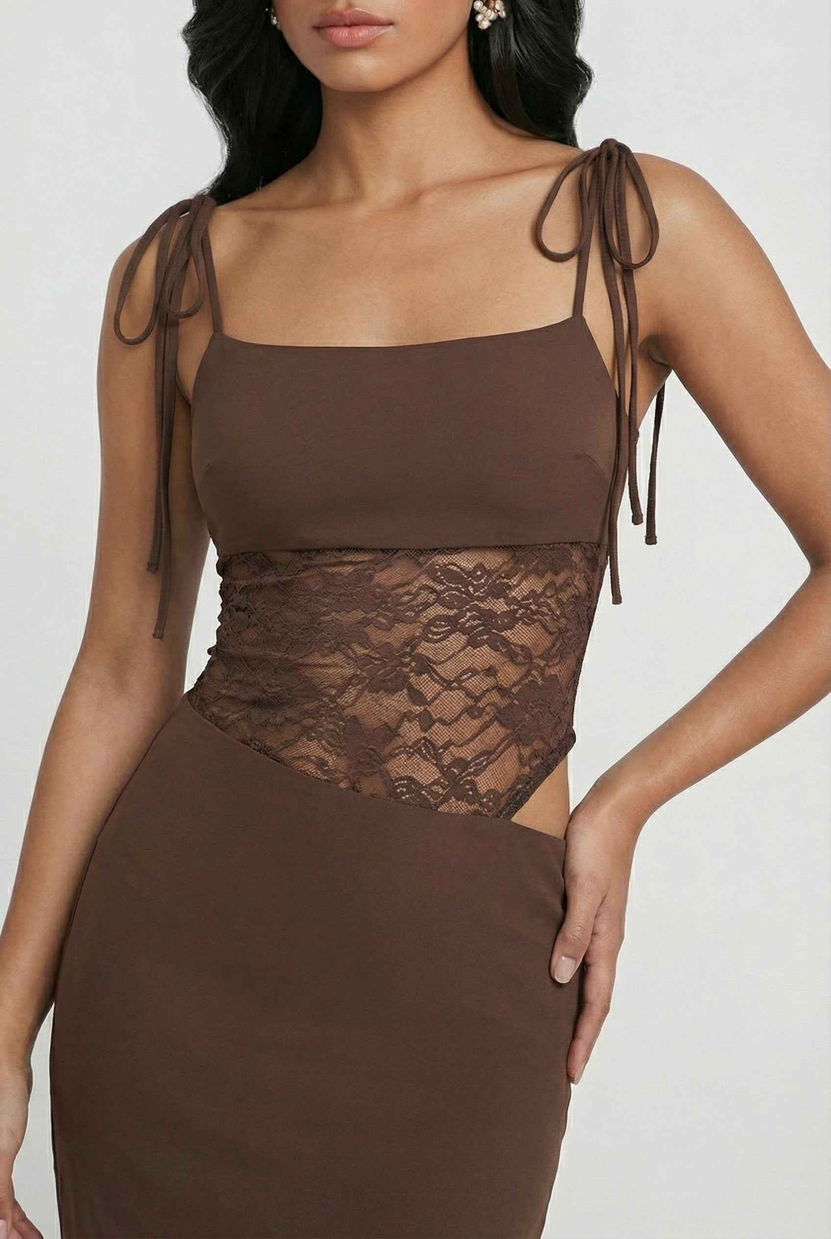 Blue Aura Bodycon Maxi Dress