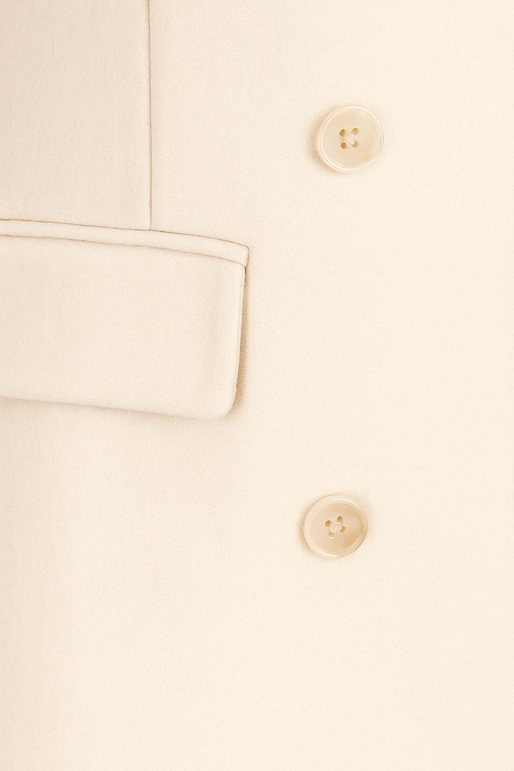 Dames Abrikoos Wollen Jas