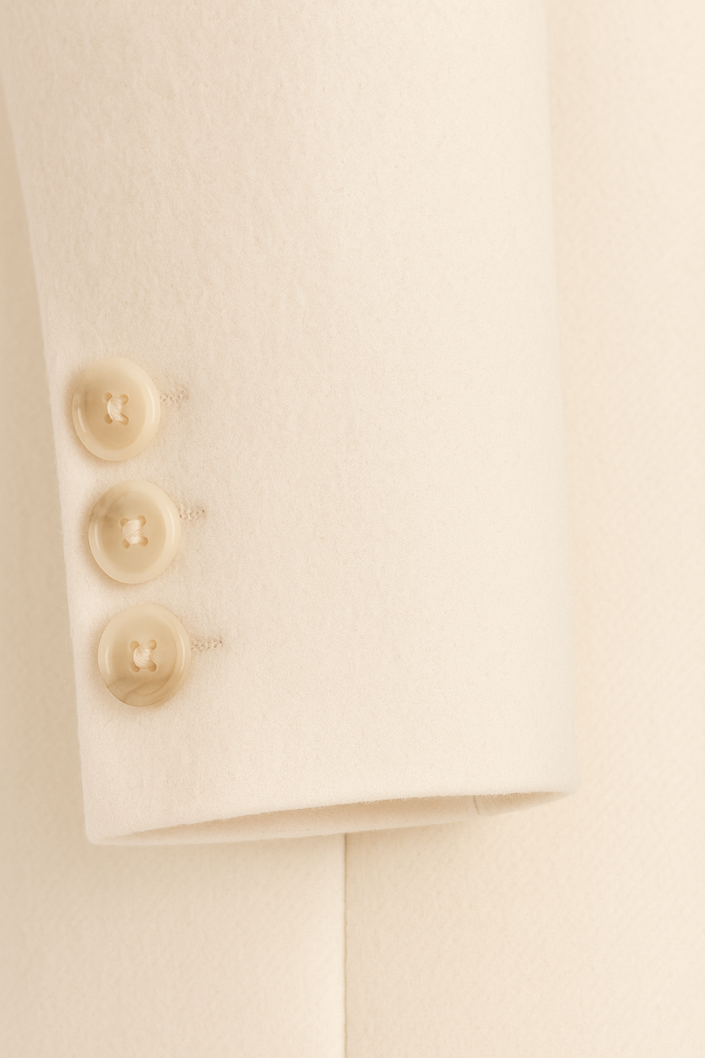 Dames Abrikoos Wollen Jas