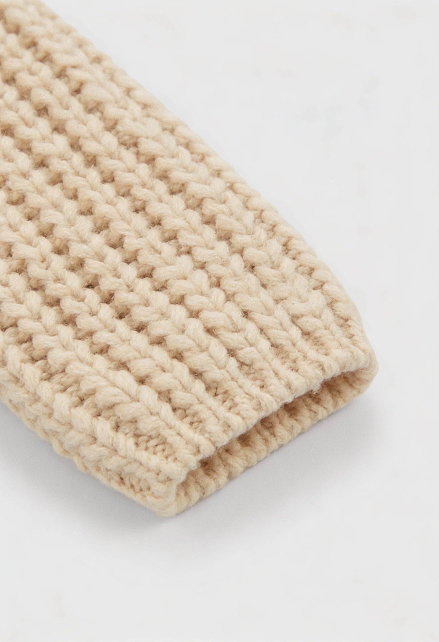 Women's Beige Knit Cardigan