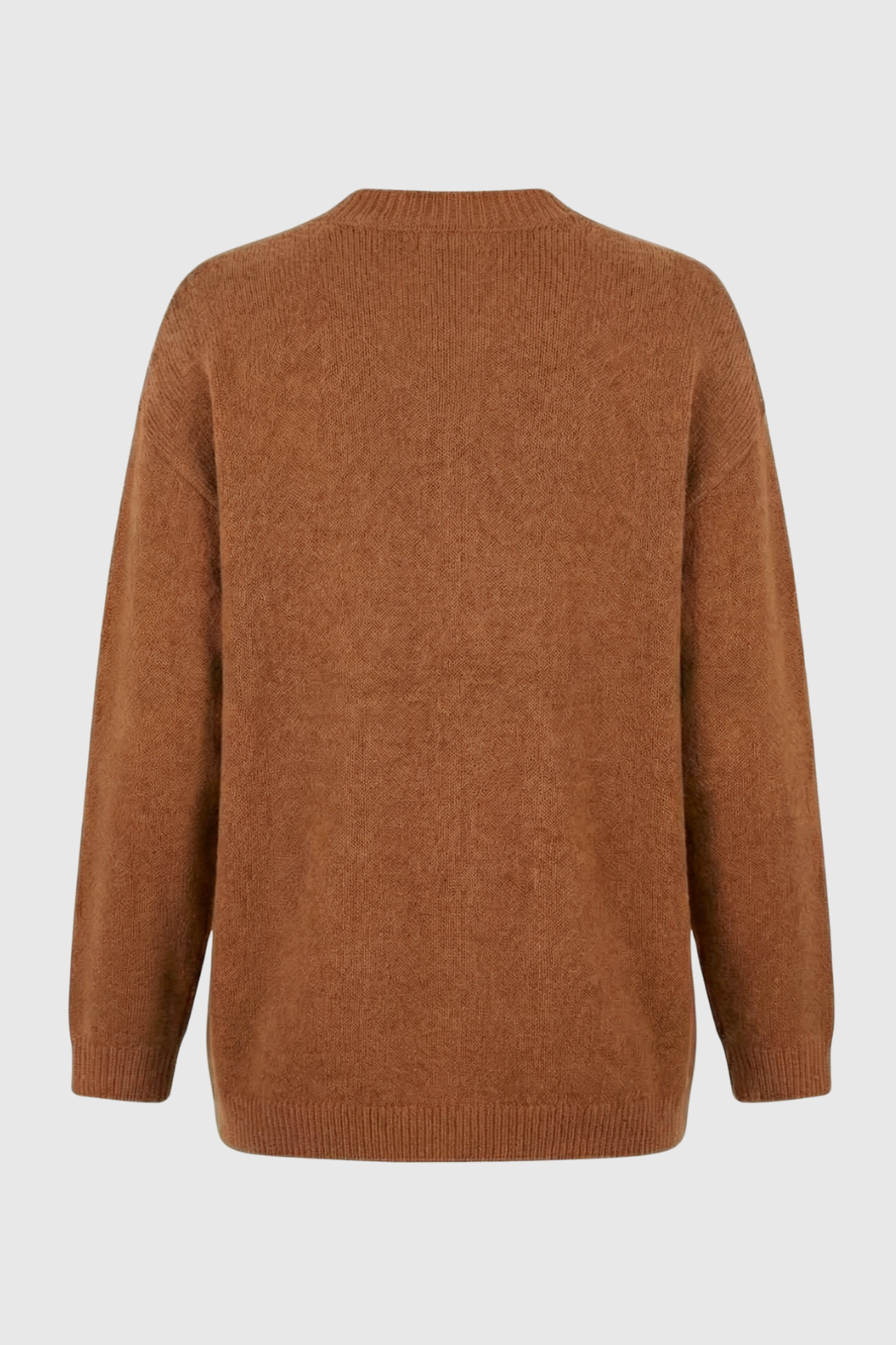 Dames Bruin V-hals Gebreid Vestje