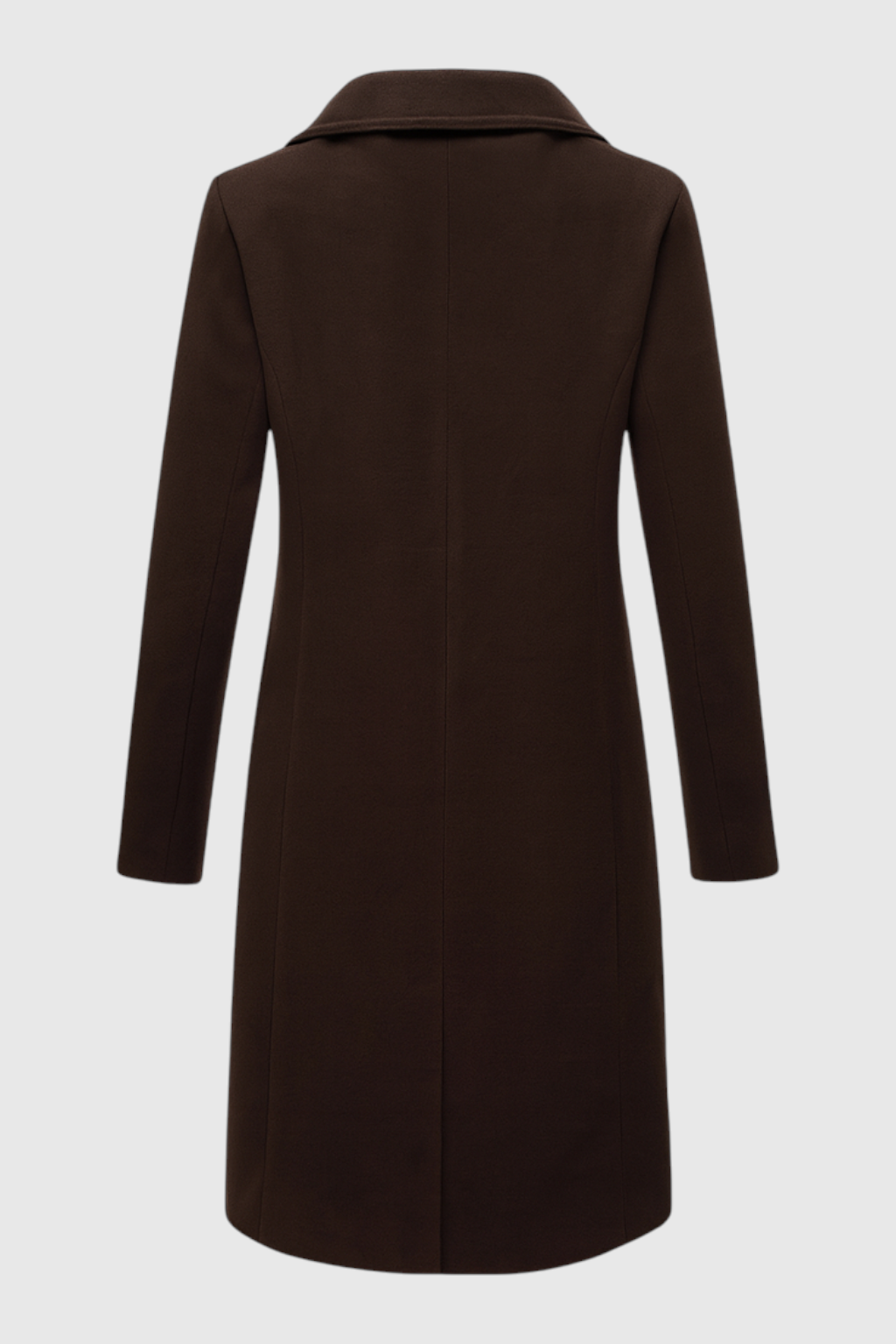 Dames Bruin Wol Trenchcoat