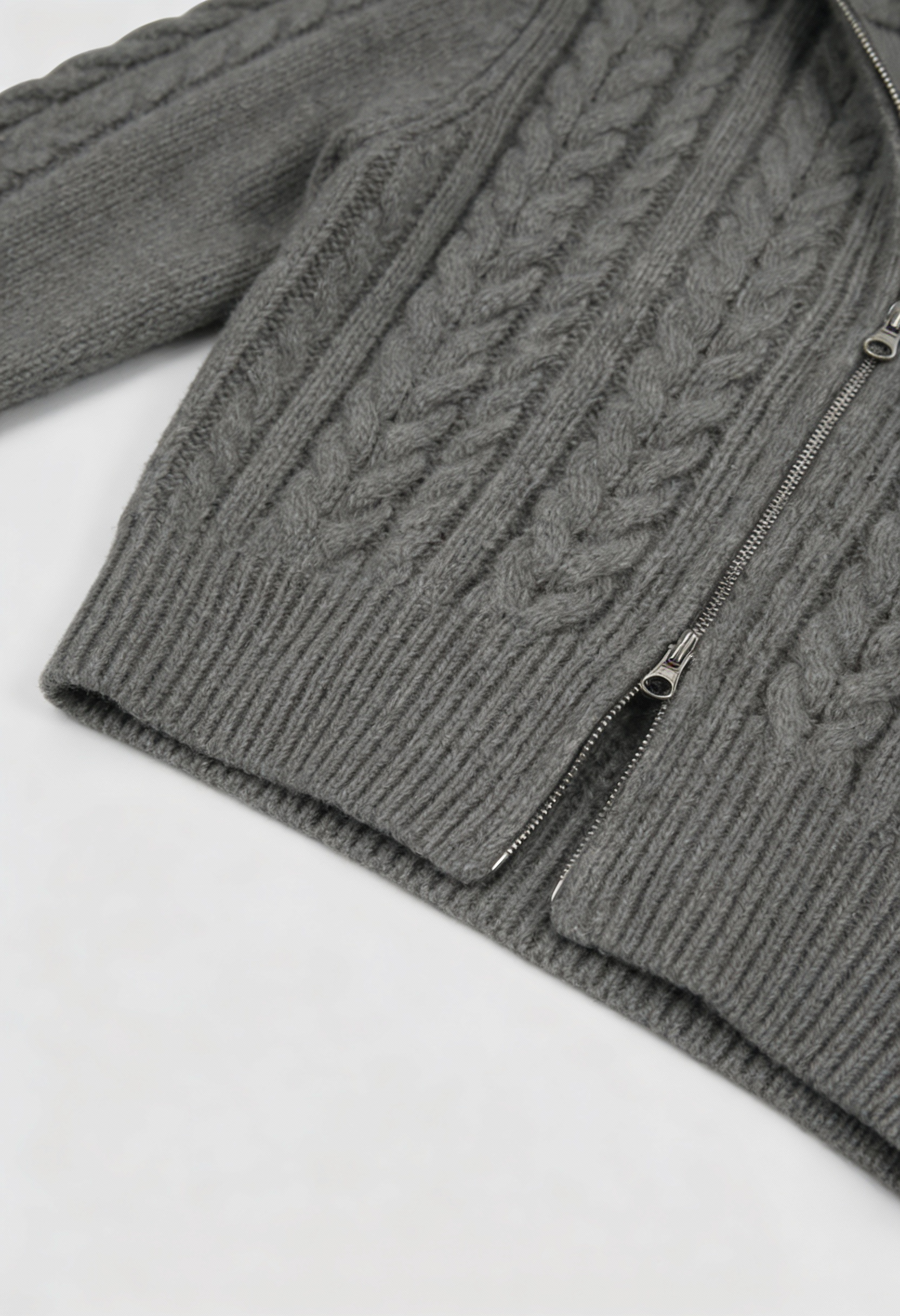 Dames Casual Donkergrijs Gebreide Vestje