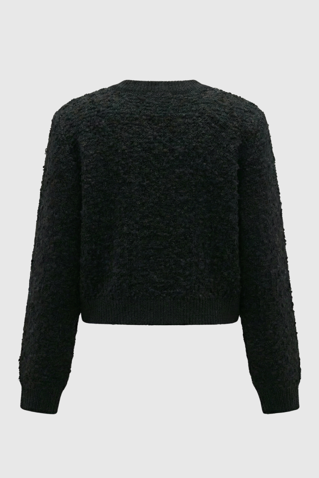 Cardigan : Women's Casual Black Knit Cardigan in van Vanda Liamo