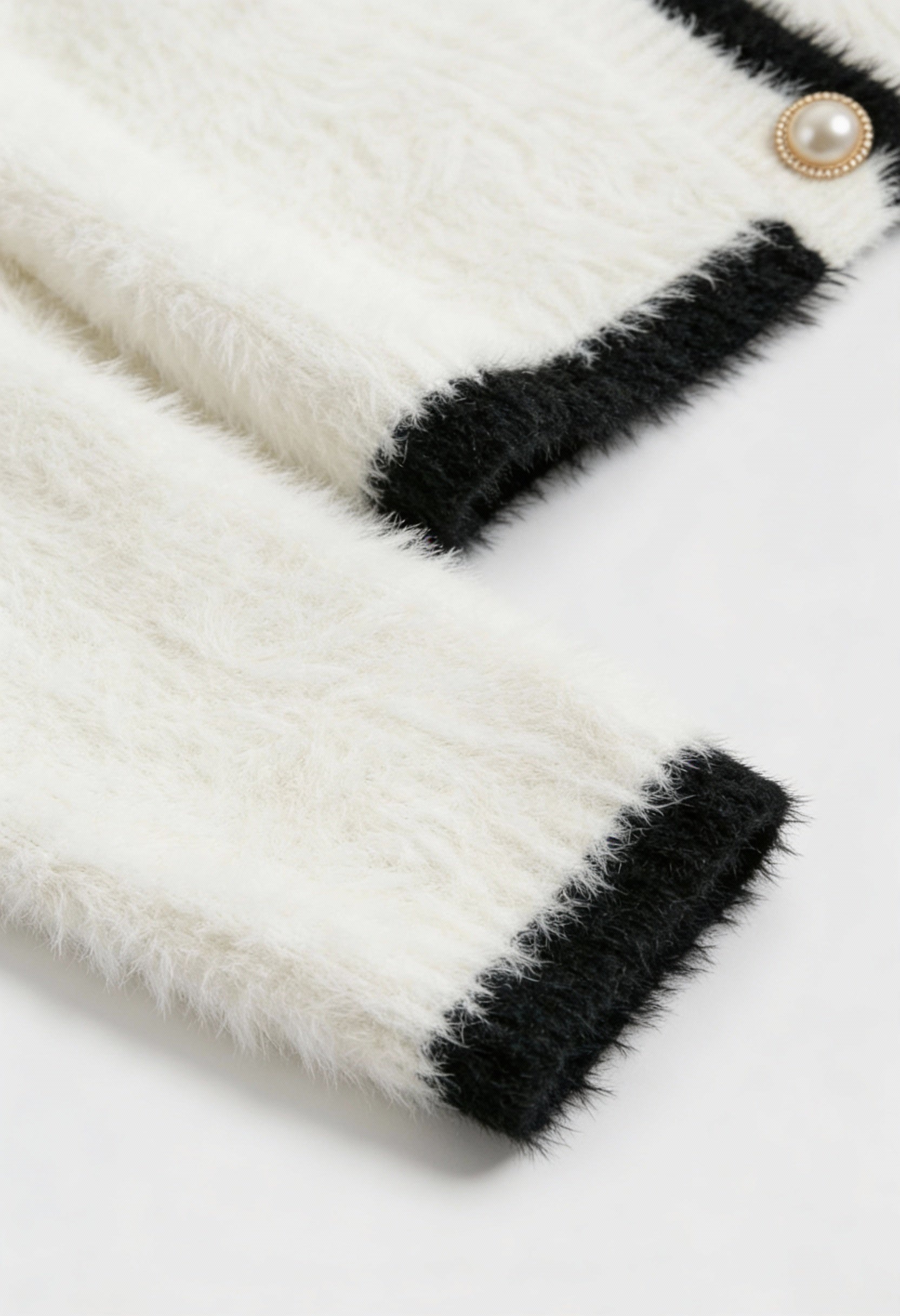 Dames Cropped Wit Gebreid Vestje