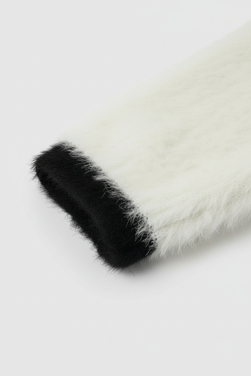 Dames Cropped Wit Gebreid Vestje