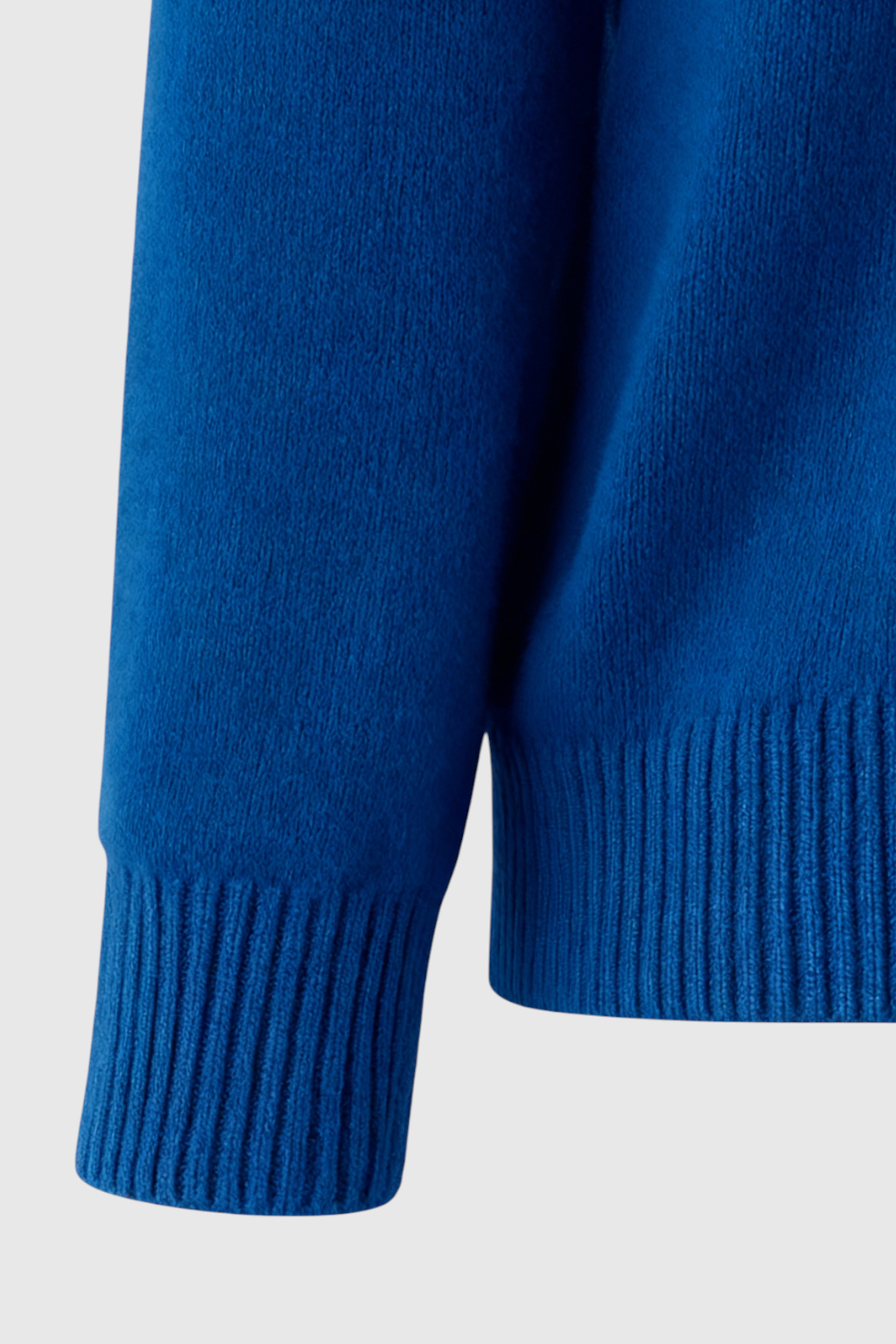 Dames Donkerblauw Merinowollen V-hals Trui