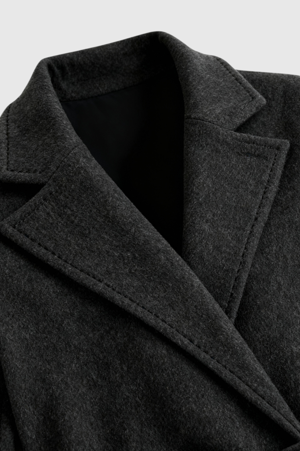 Dames Donkergrijs Middellange Winterjas