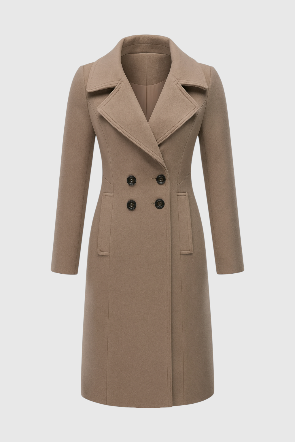 Dames Elegante Khaki Trenchcoat