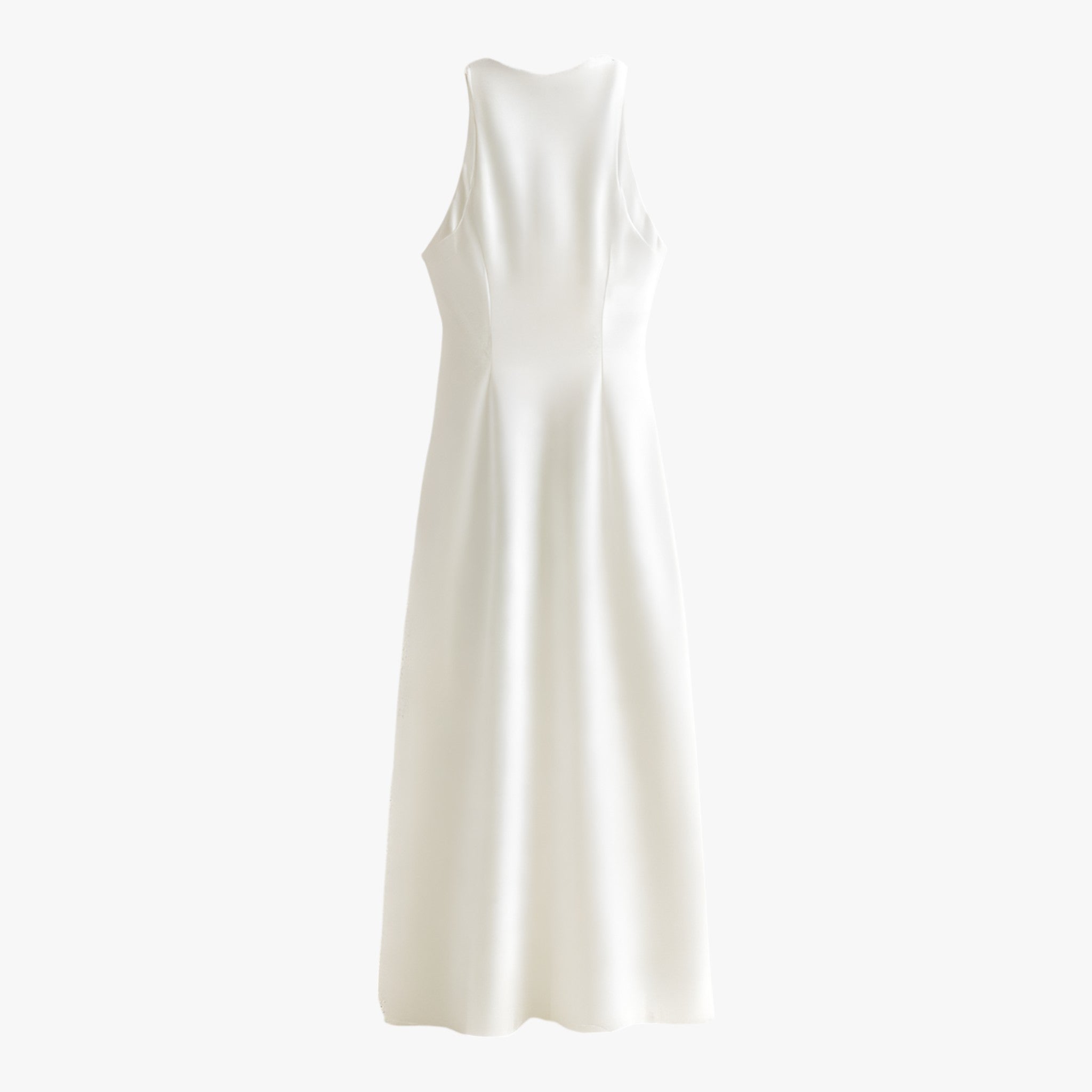 Jurken : Ella Dames Satijn Zomerjurk - Elegante Beige Stijl voor de Zomer in van Vanda Liamo