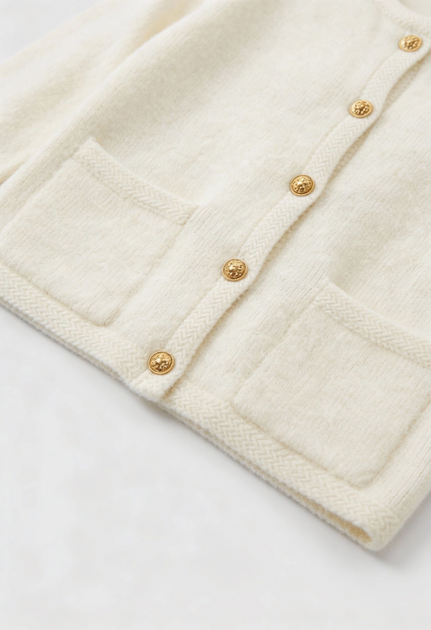 Women's Knit White Cardigan