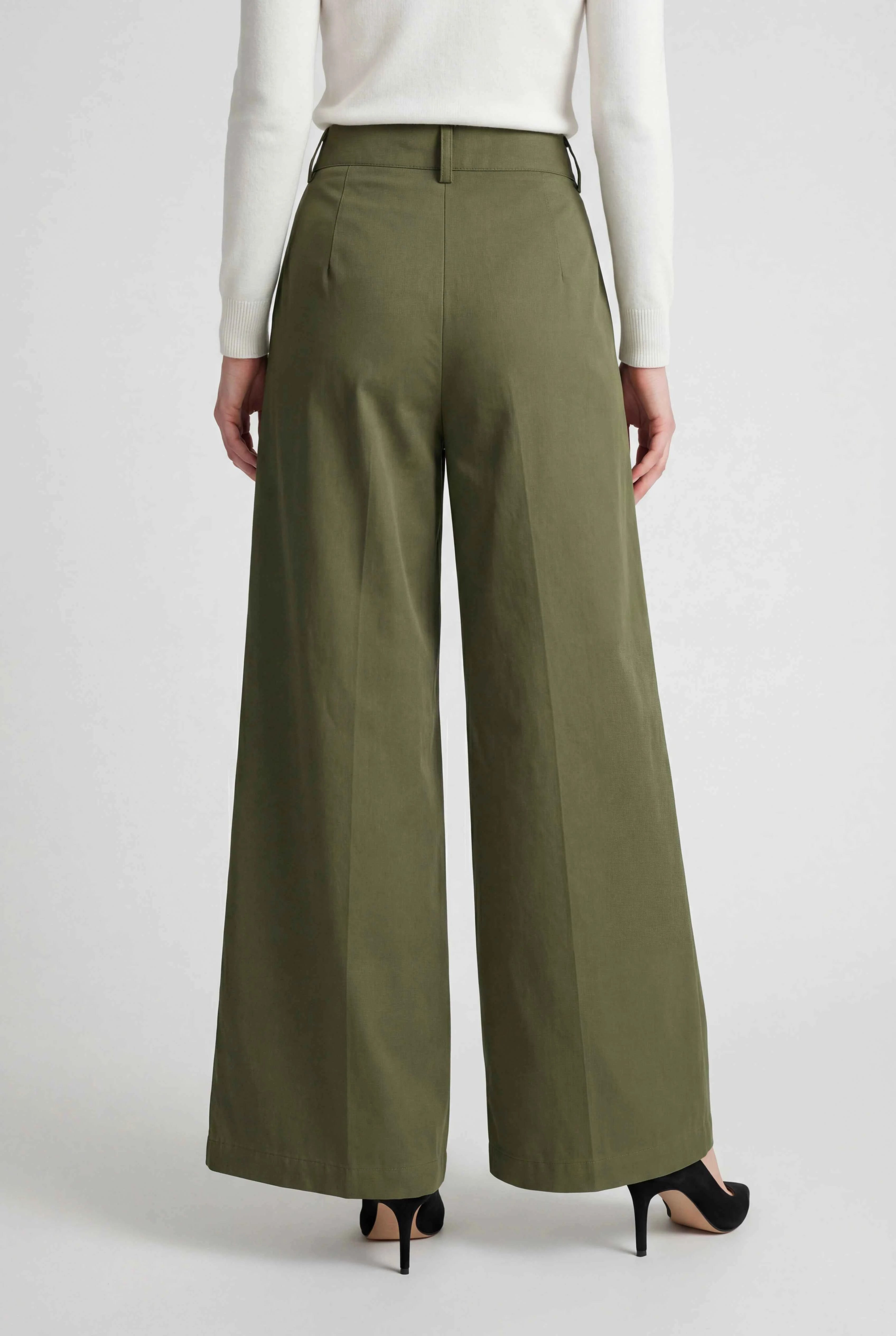 Dames Groen Palazzo Broek