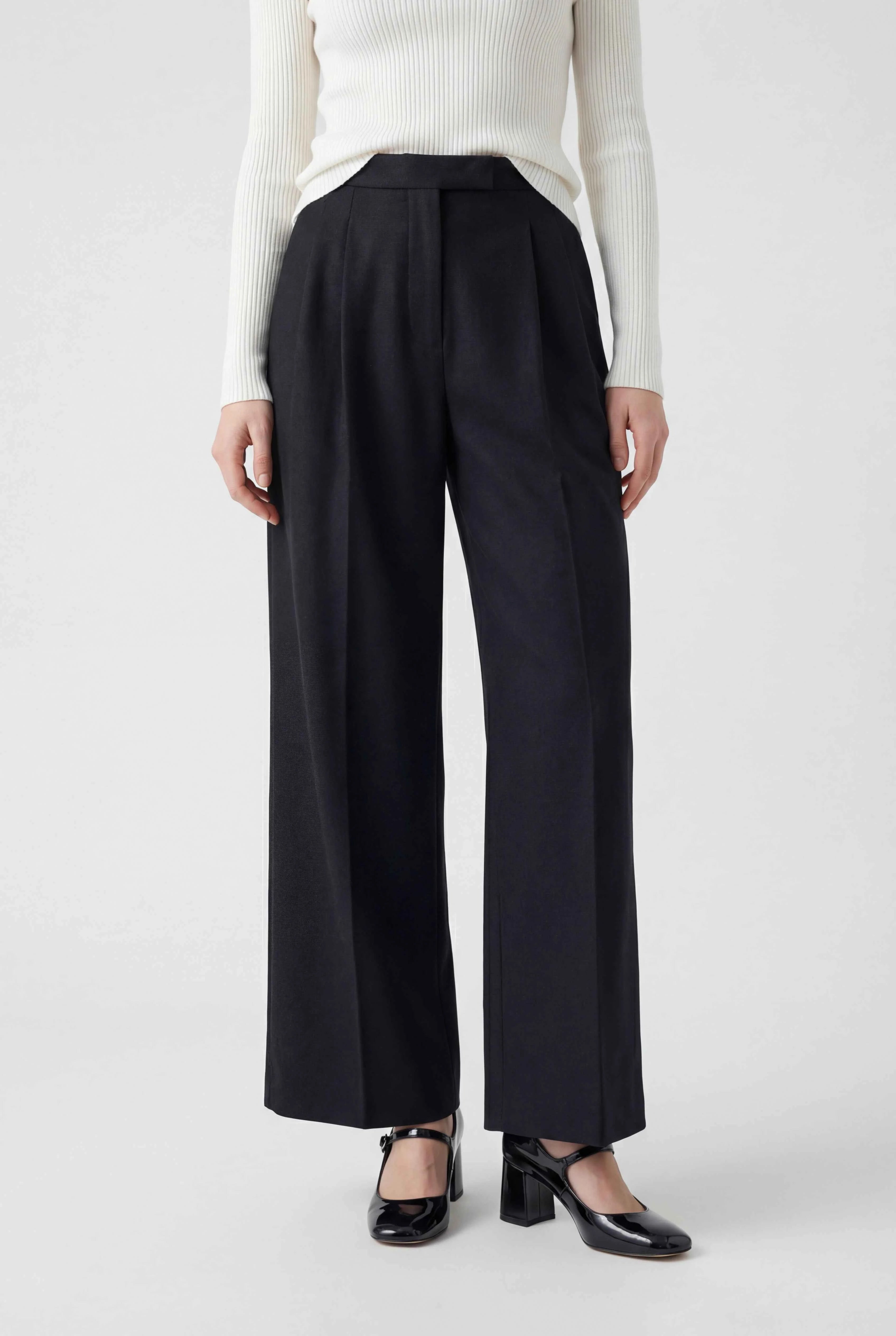 Dames Hoge Taille Grijs Pantalon