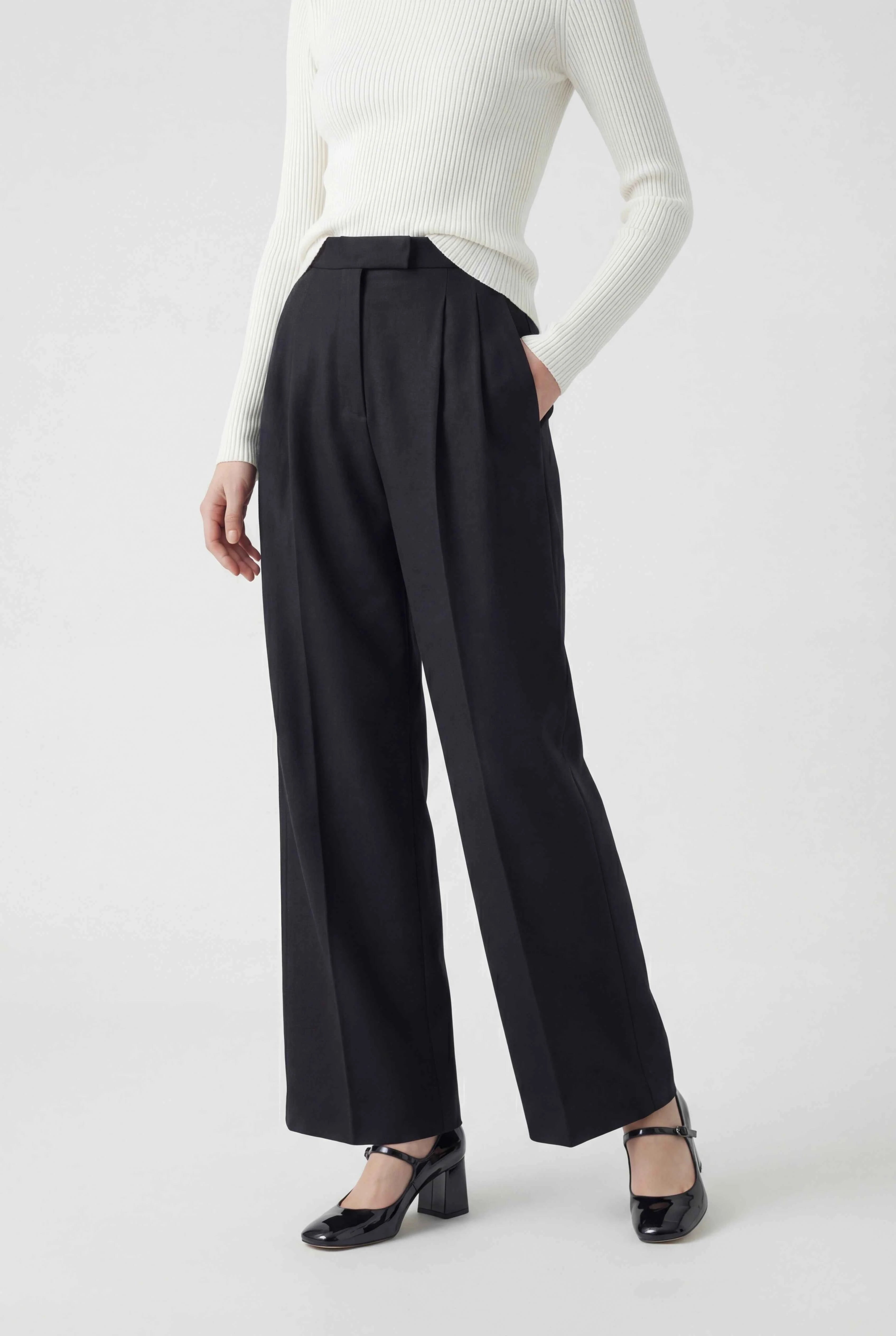 Dames Hoge Taille Grijs Pantalon