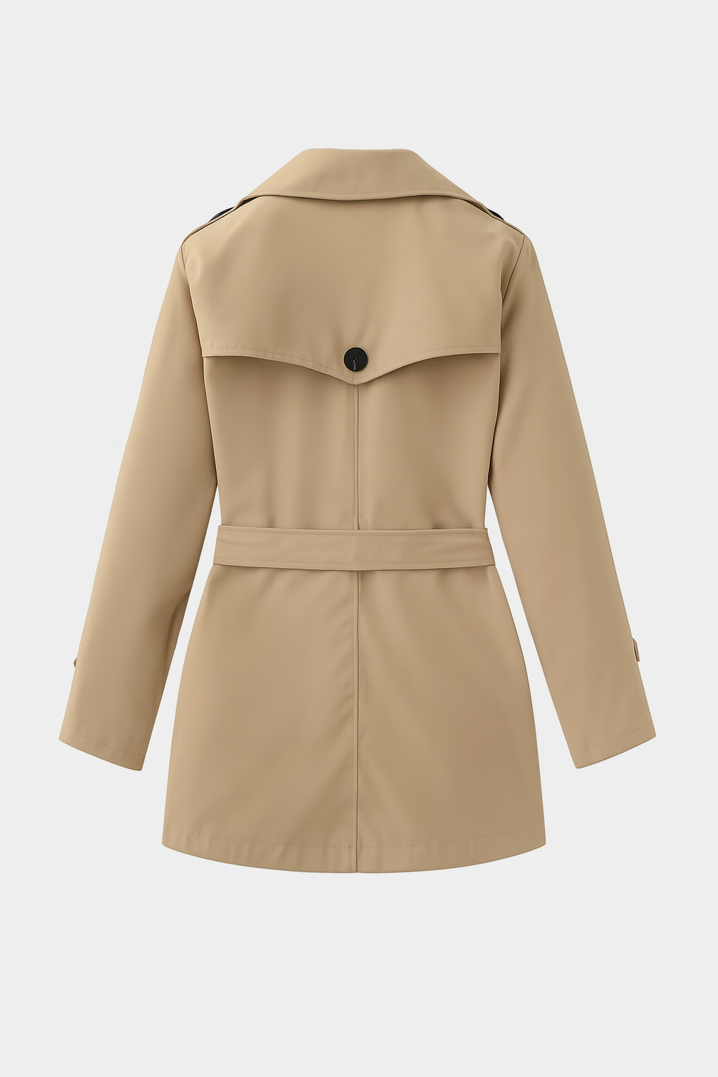 Dames Khaki Halflange Trenchcoat