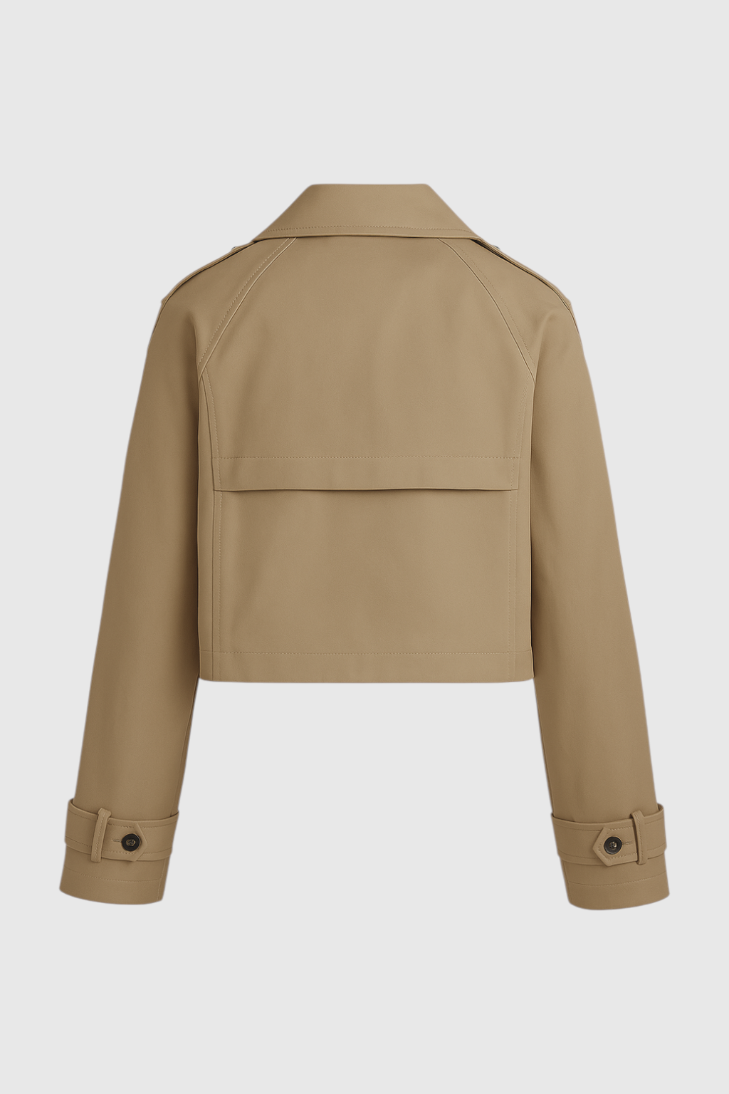 Dames Korte Windbreaker Jas - Khaki