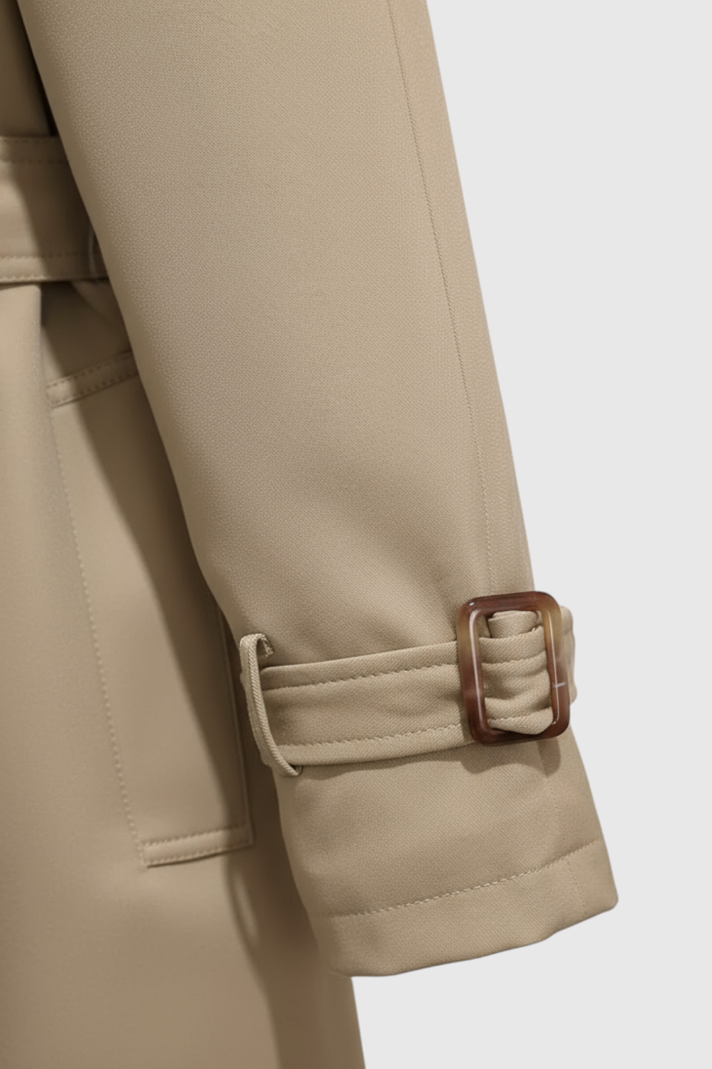 Dames Lange Khaki Trenchcoat