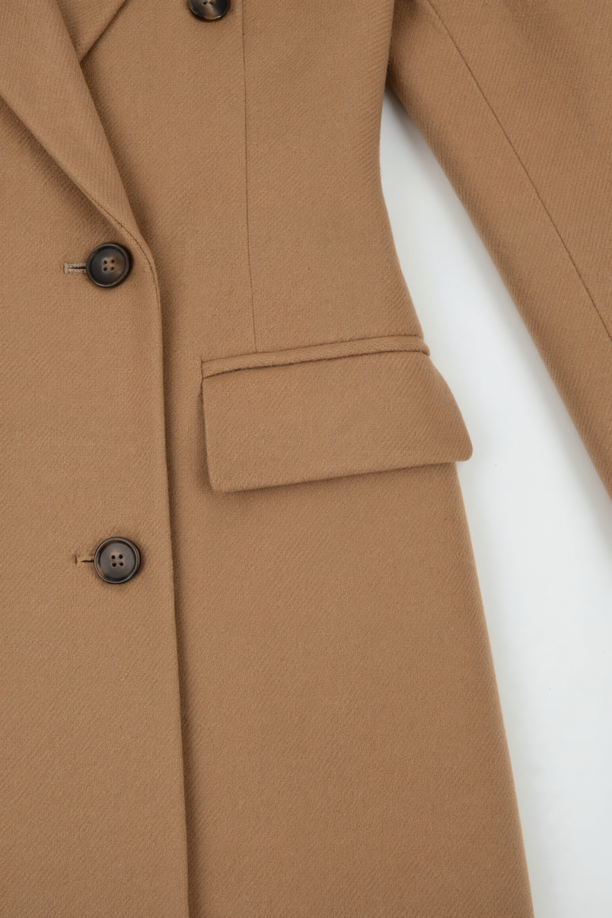 Dames Lange Khaki Winterjas