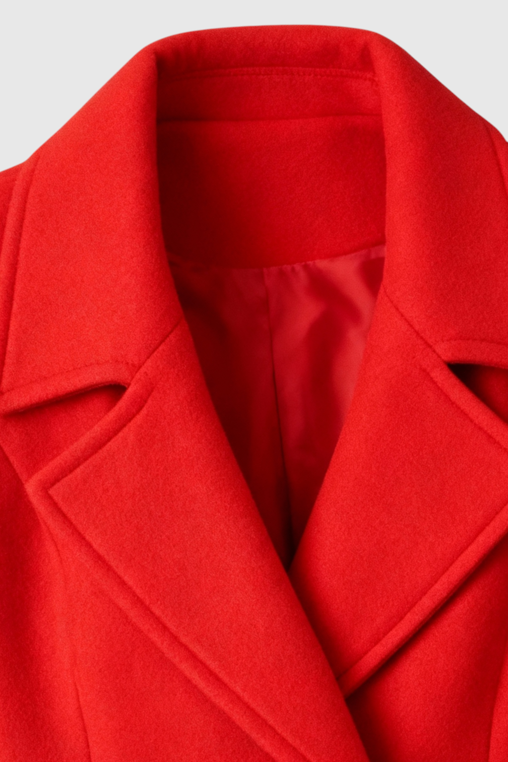 Dames Lange Rood Jas