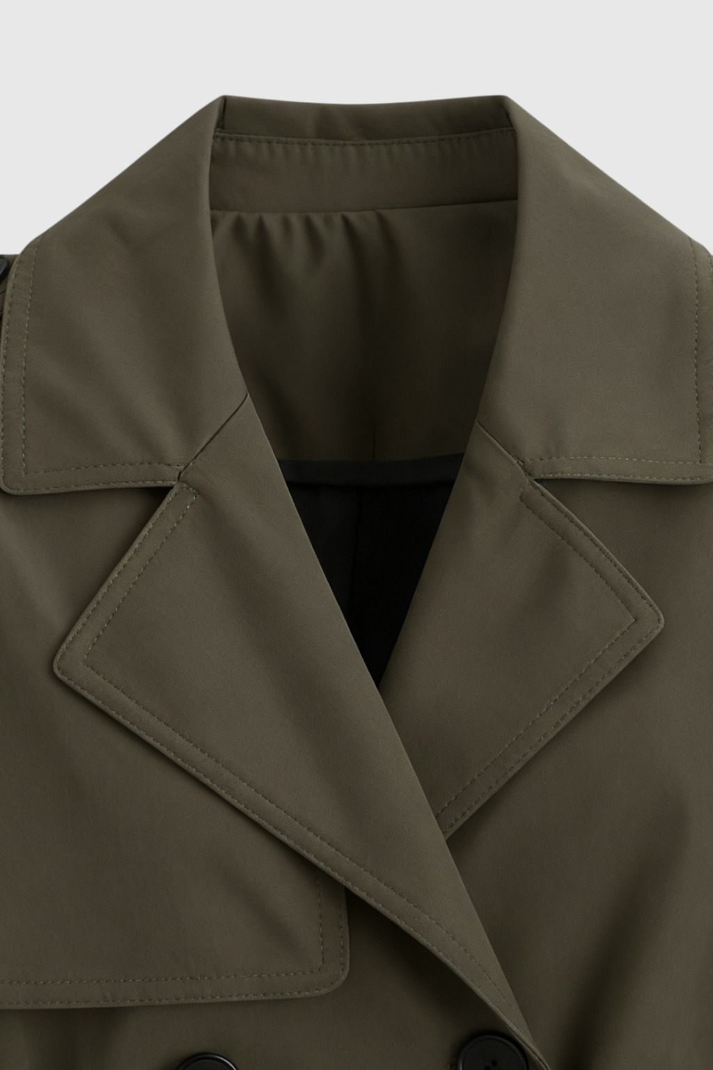 Dames Olijfgroen Trenchcoat