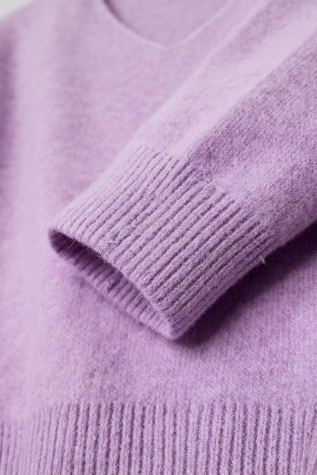 Dames Paars V-hals Trui