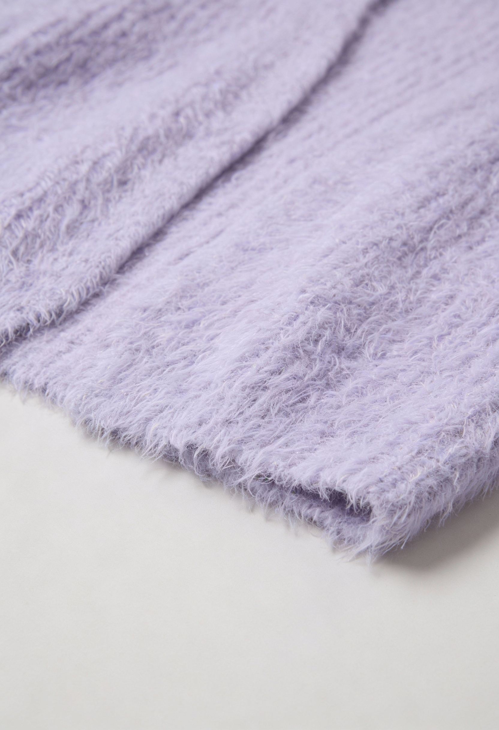 Women's Purple Acrylic Knit Warm Cardigan