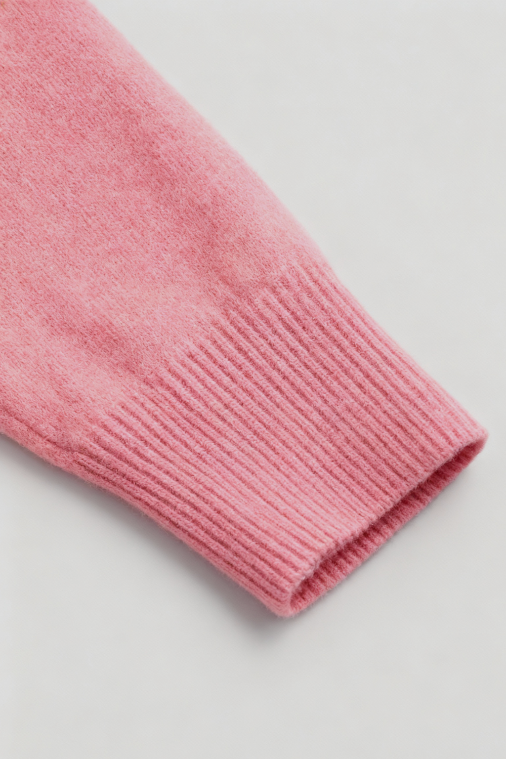 Dames Roze Merinowollen V-hals Trui