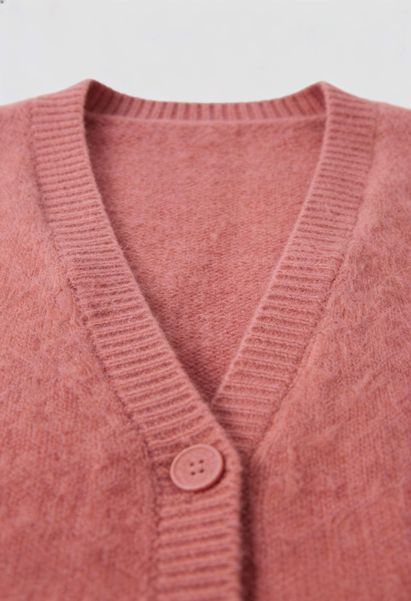 Dames Roze V-hals Gebreid Vestje