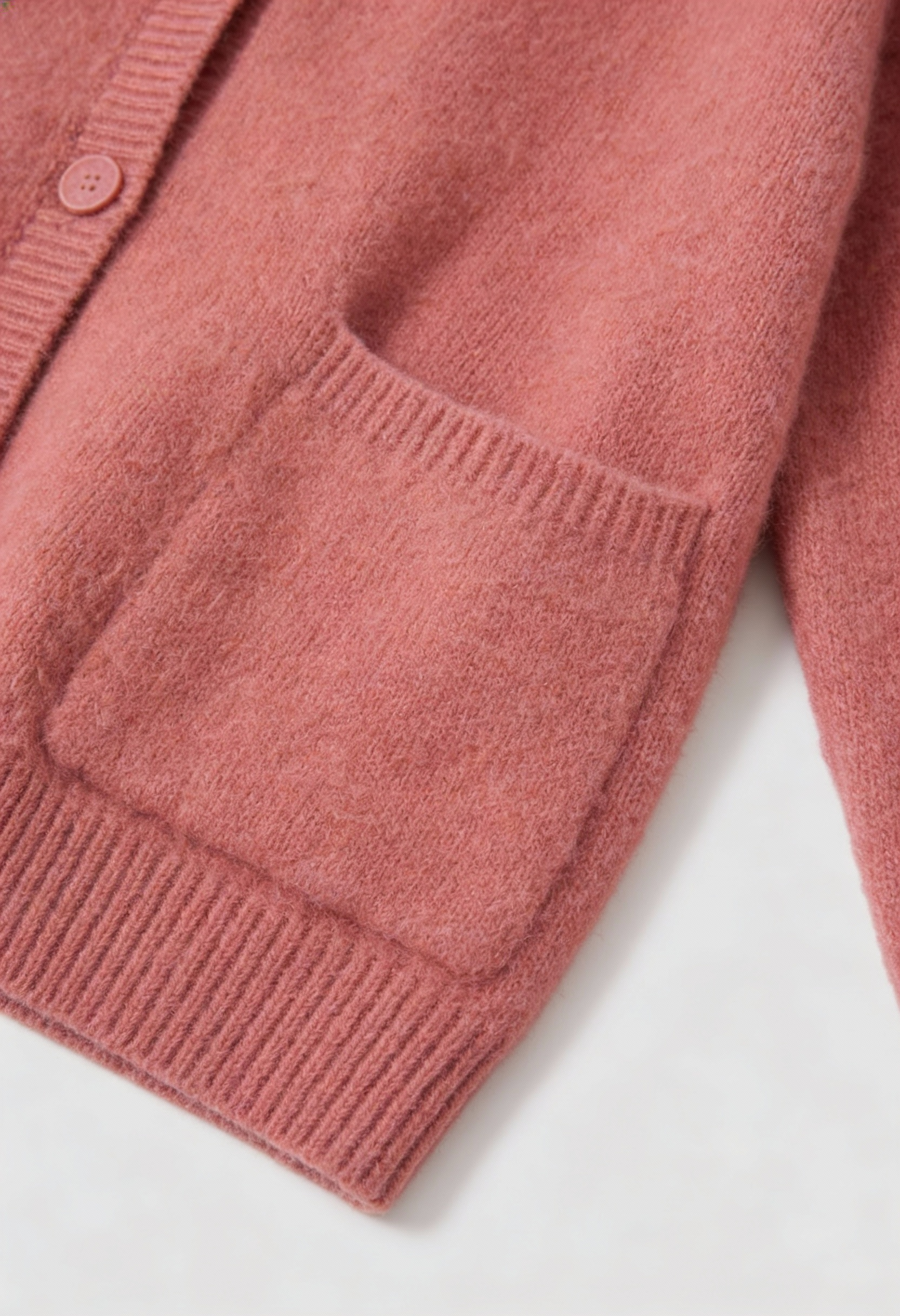 Dames Roze V-hals Gebreid Vestje