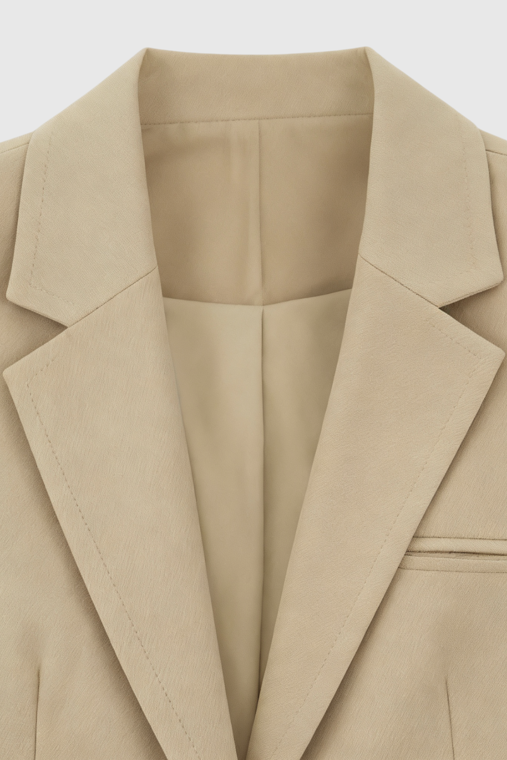 Dames Slanke Beige Blazer