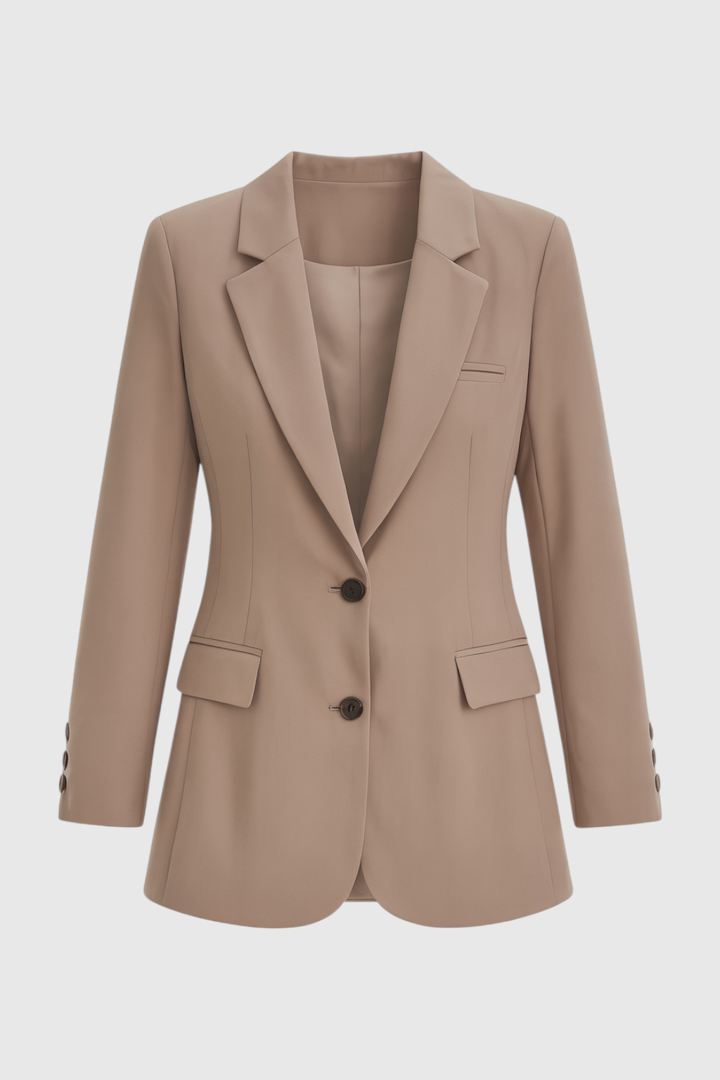 Dames Slanke Khaki Blazer