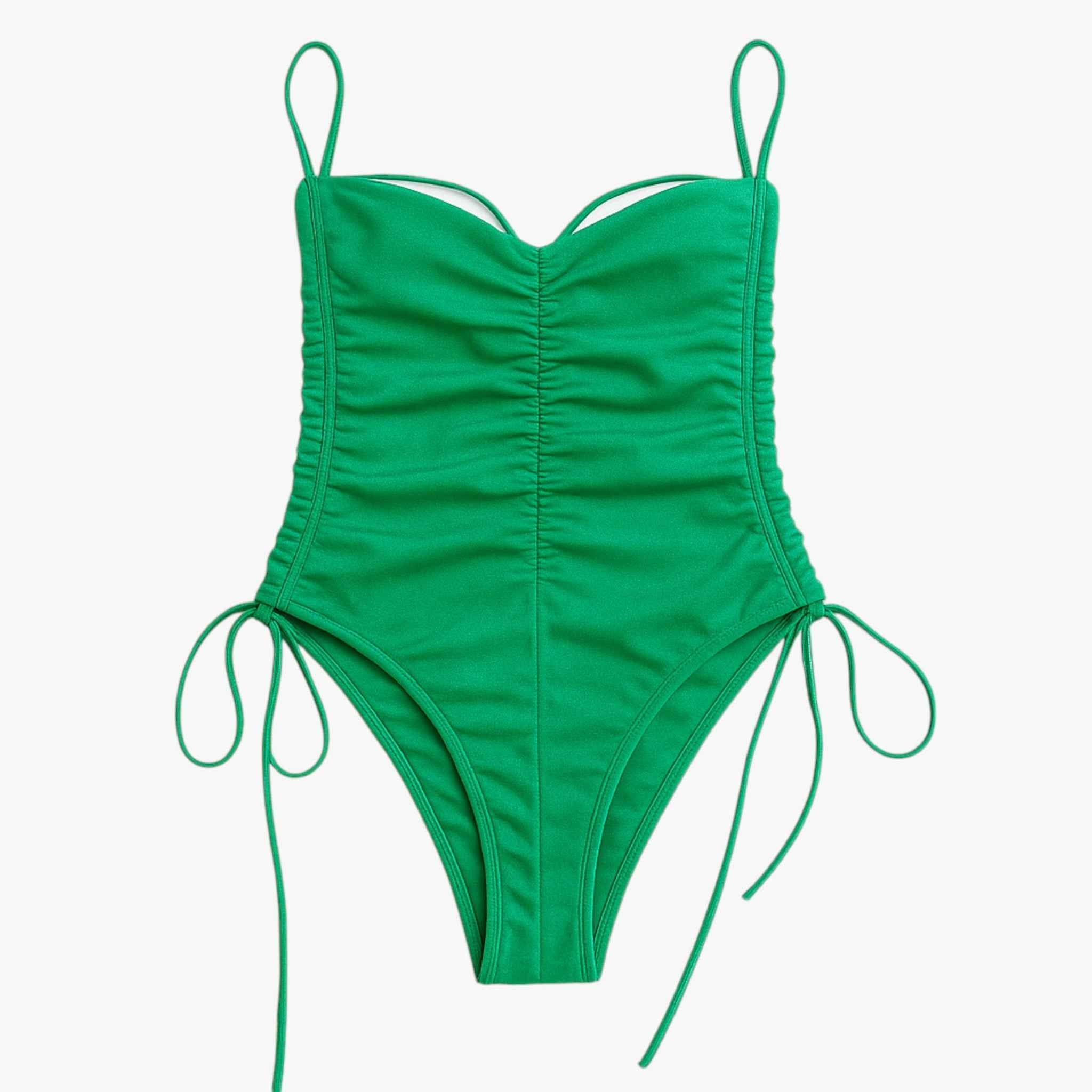 Dames zwemkleding : Strapless Groene Zwempak voor een Stijlvolle Zomer - Perfect voor Jouw Zomerse Look in van Vanda Liamo