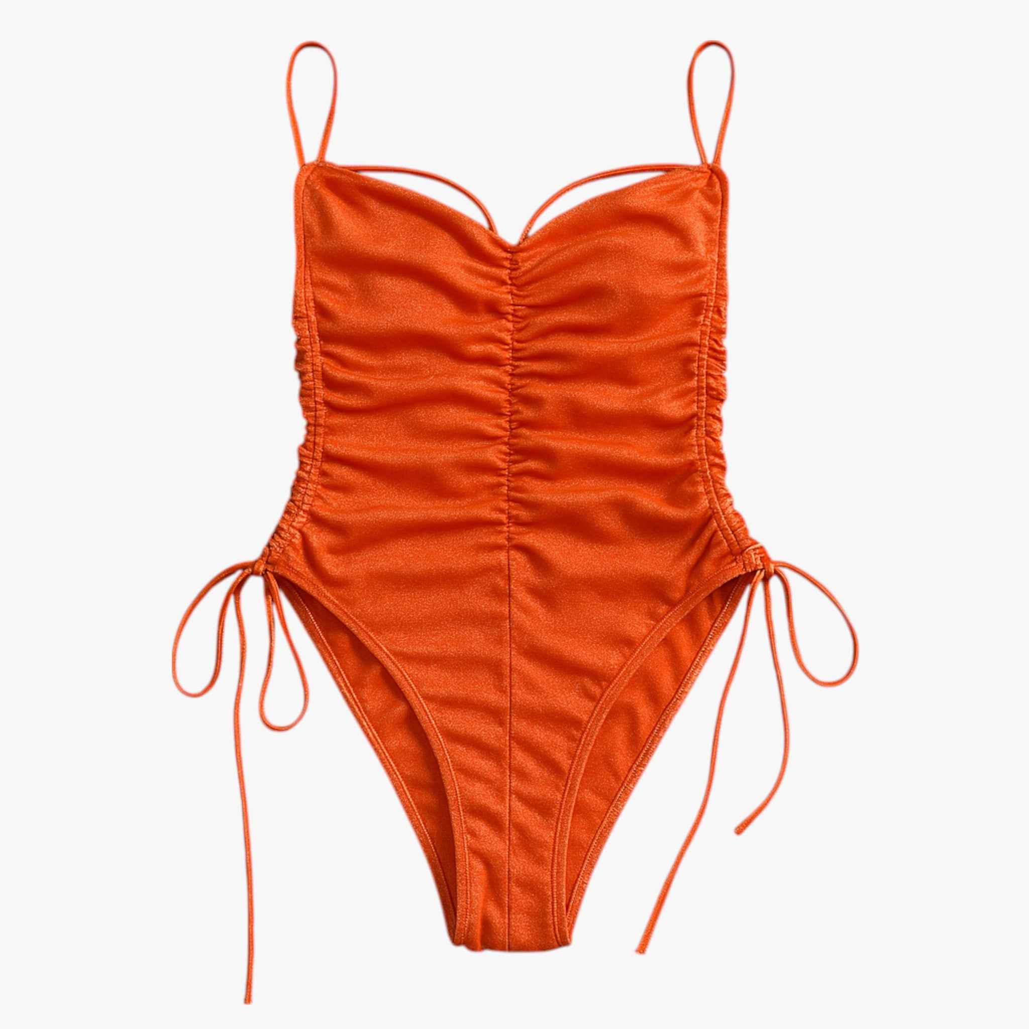 Dames zwemkleding : Elsa Dames Strapless Zwempak - Goud voor een Stijlvolle Zomer in van Vanda Liamo