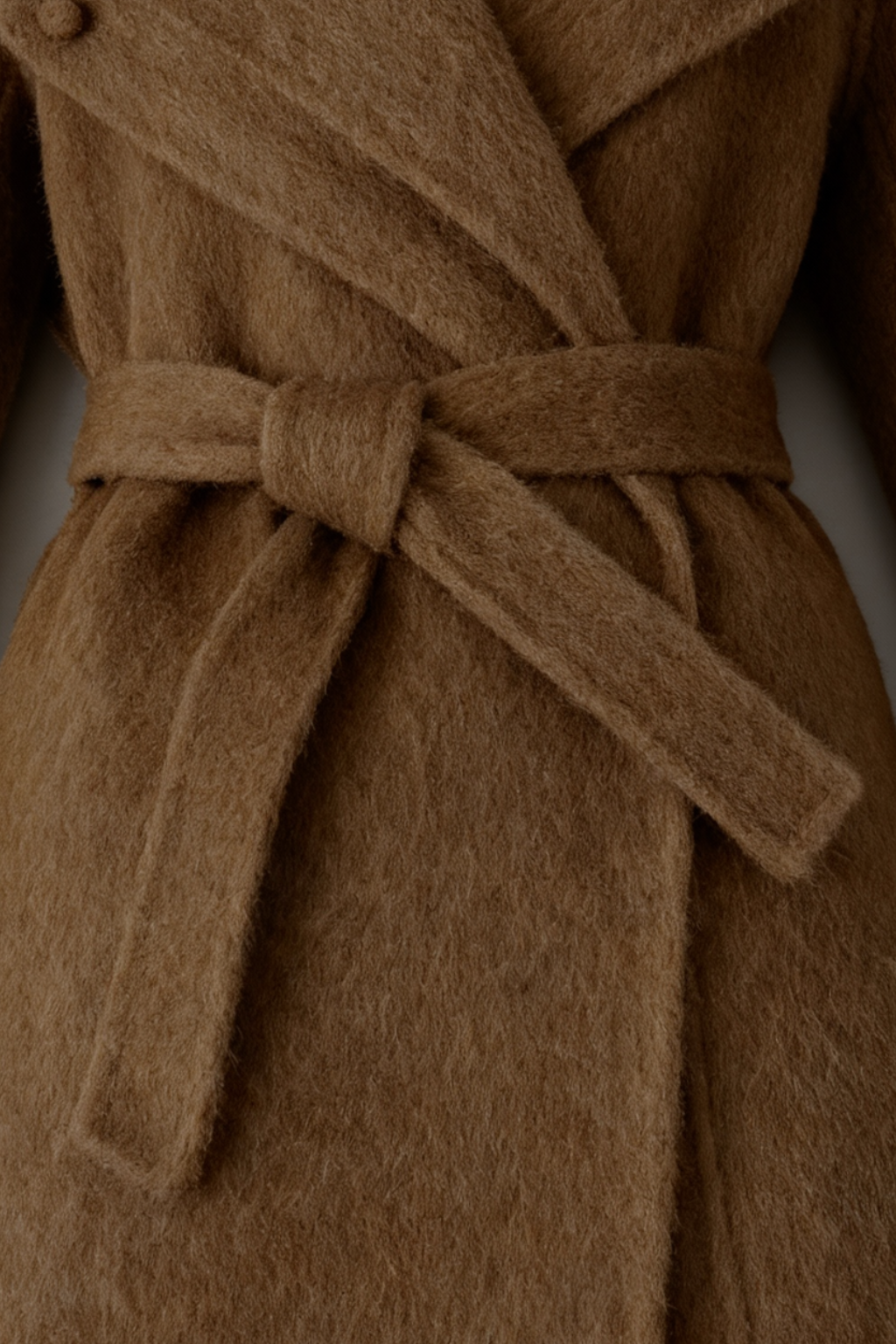 Dames Trendy Lange Bruin Overjas