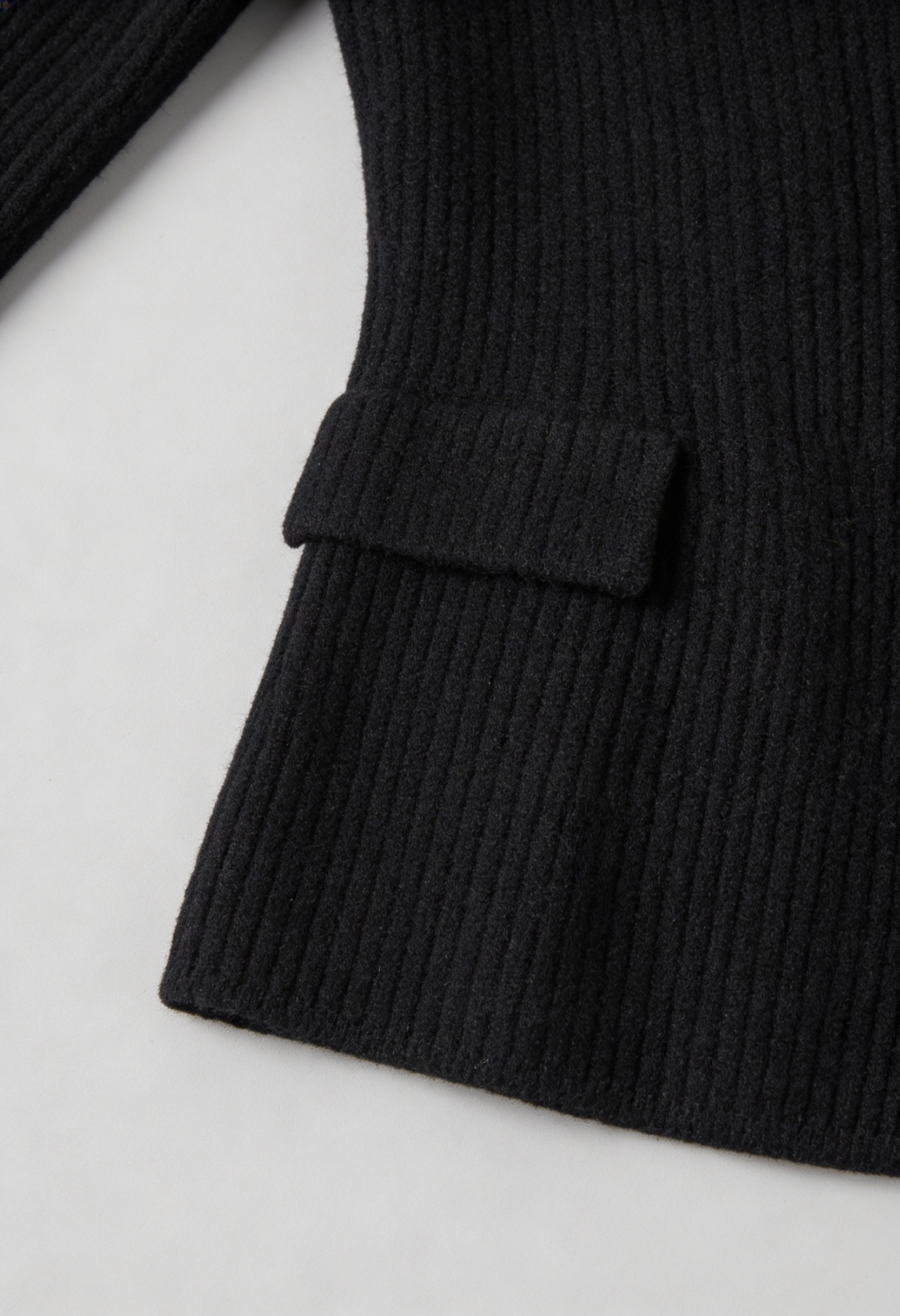 Women's Warm Black Knit Cardigan