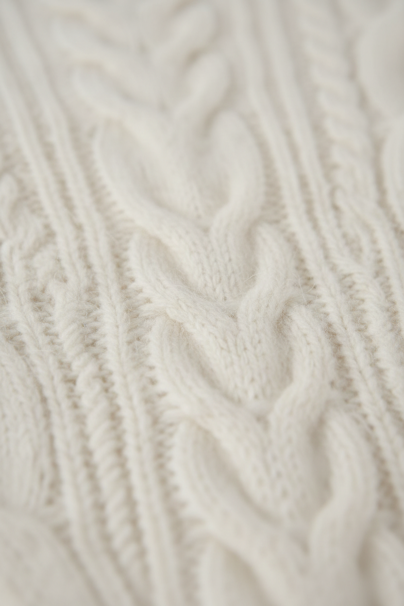 Women's White V-Neck Cardigan