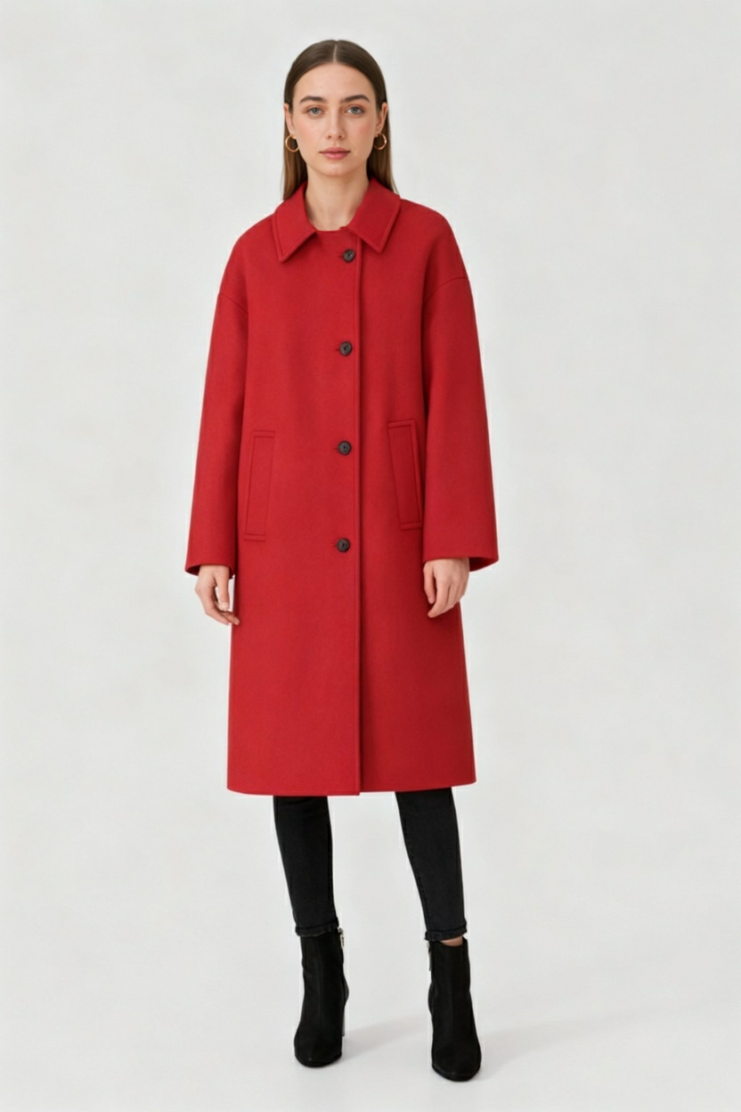 Dames Wollen Losse Jas